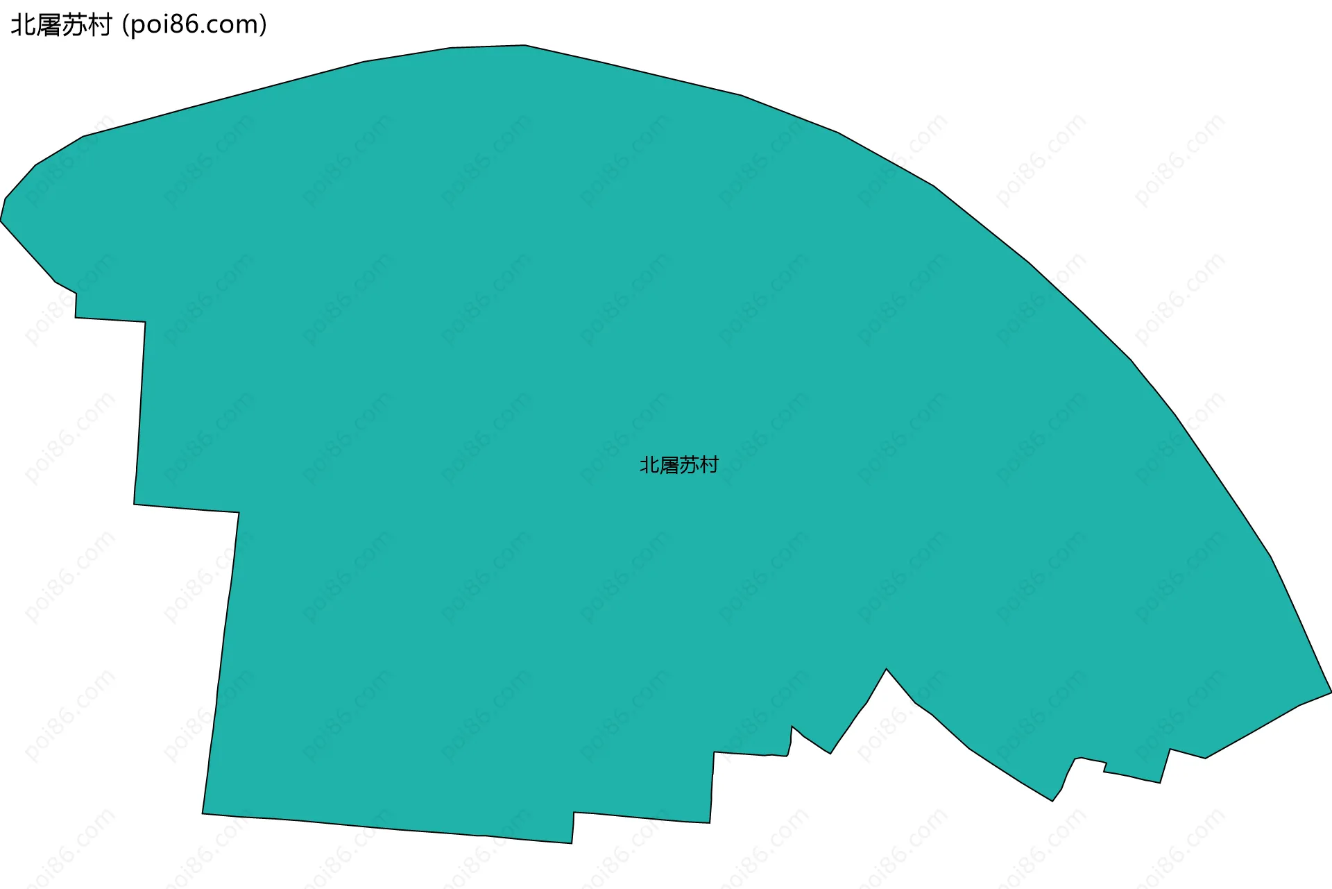 北屠苏村边界地图