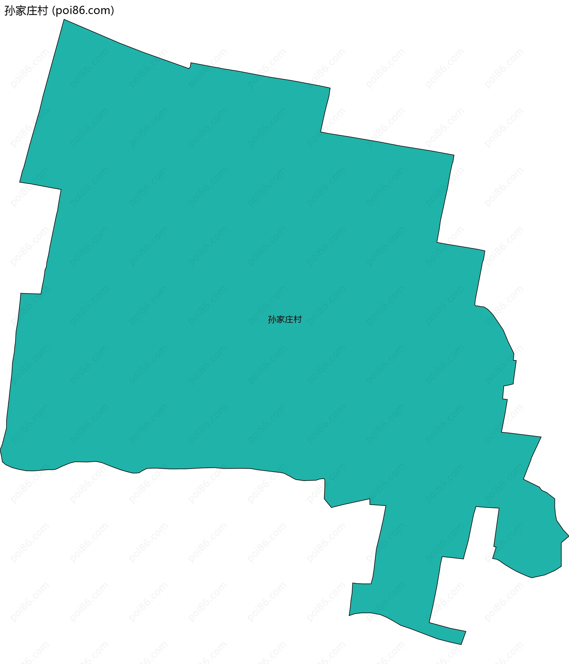 孙家庄村边界地图