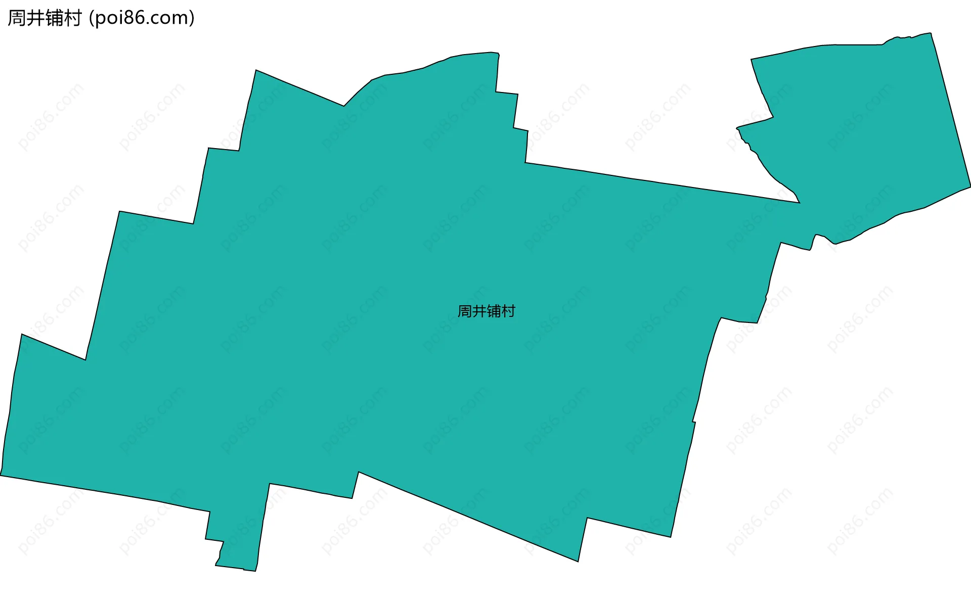周井铺村边界地图