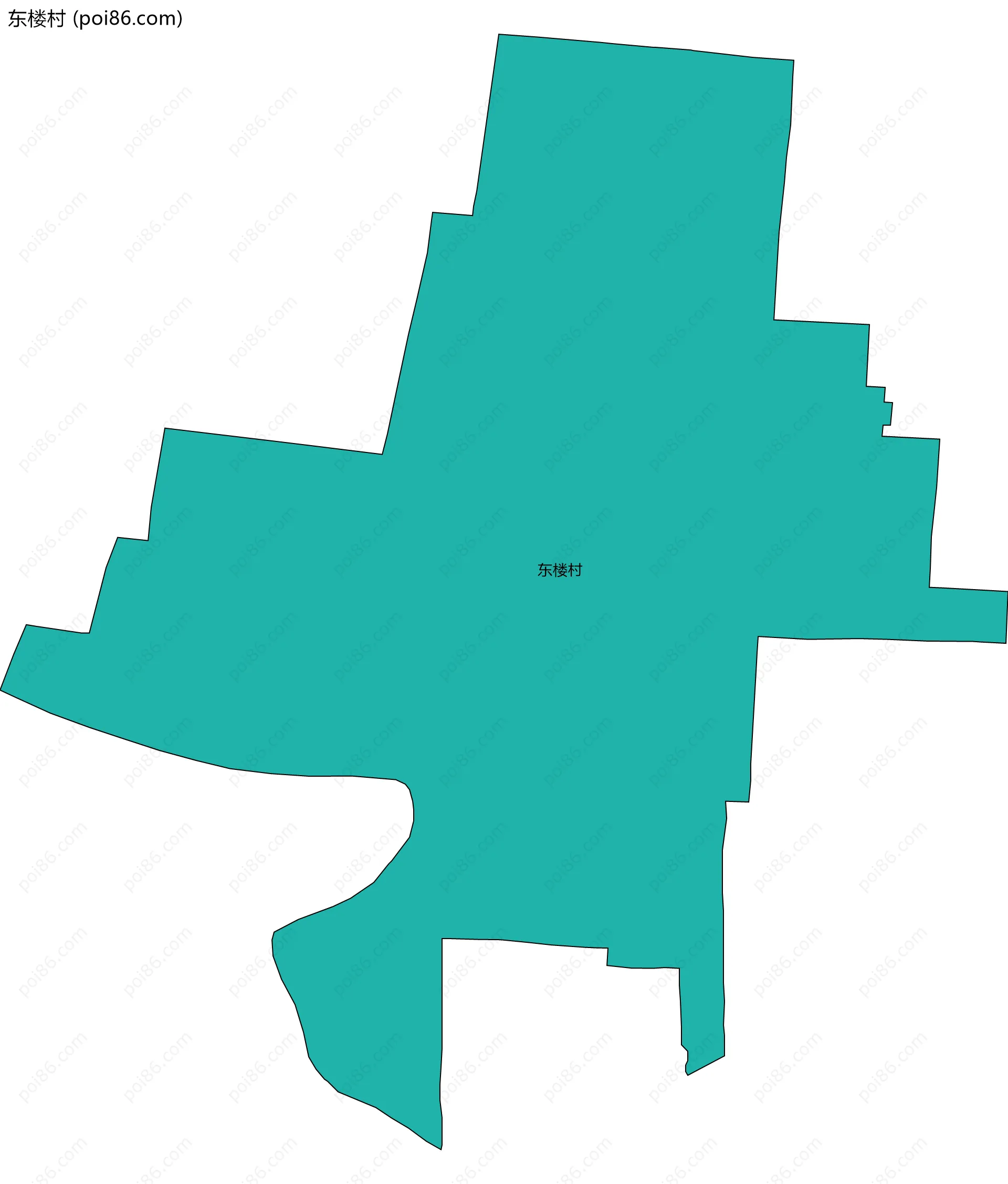 东楼村边界地图
