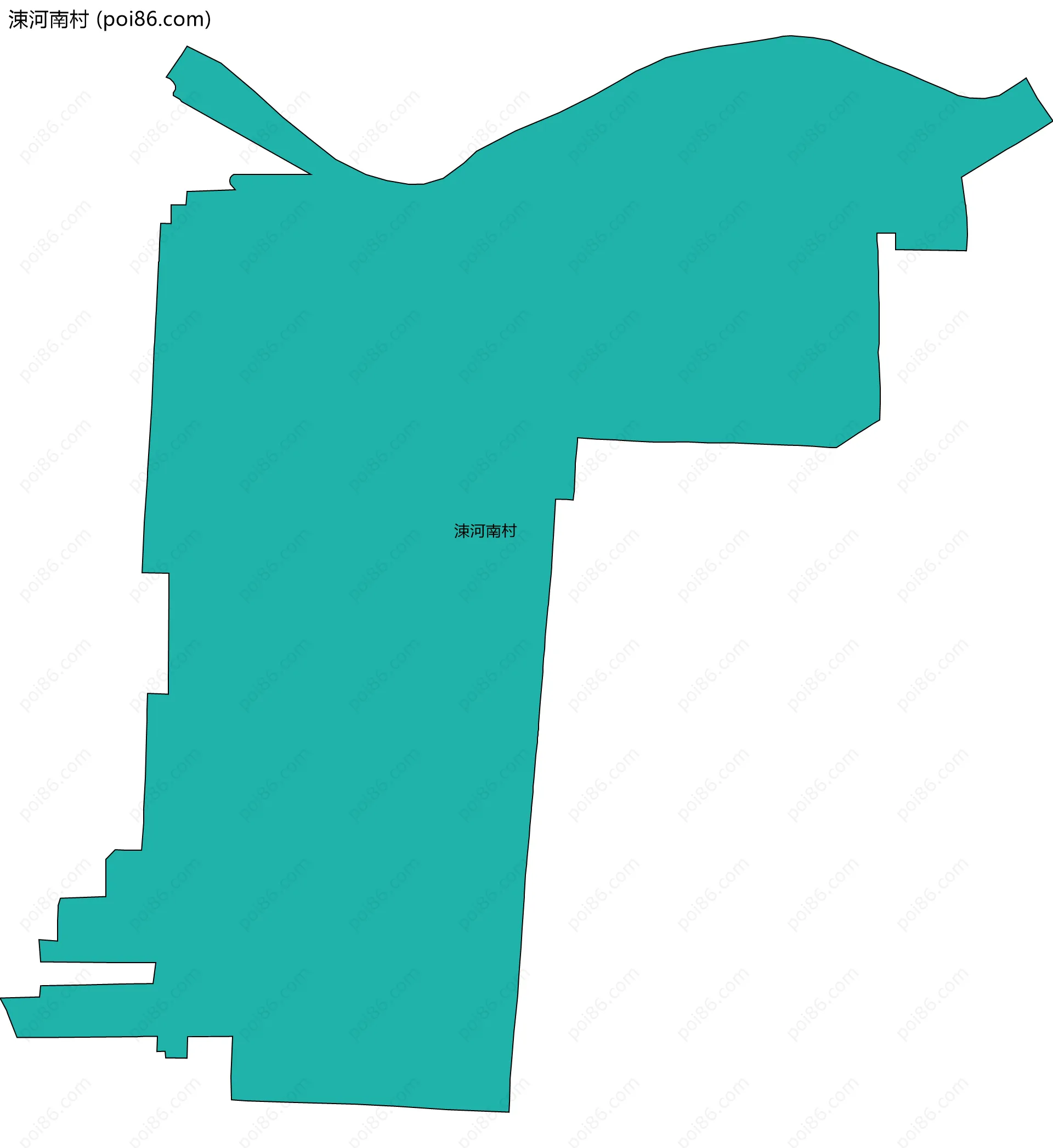 涑河南村边界地图