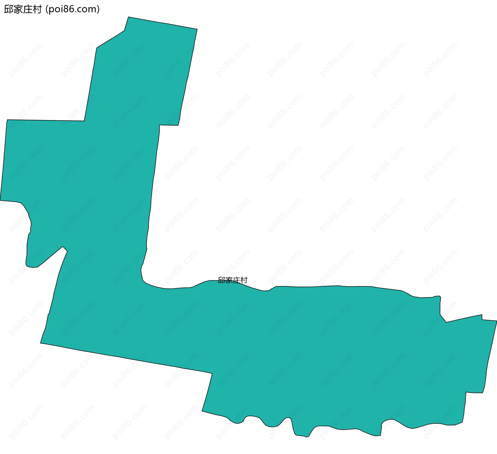 邱家庄村边界地图