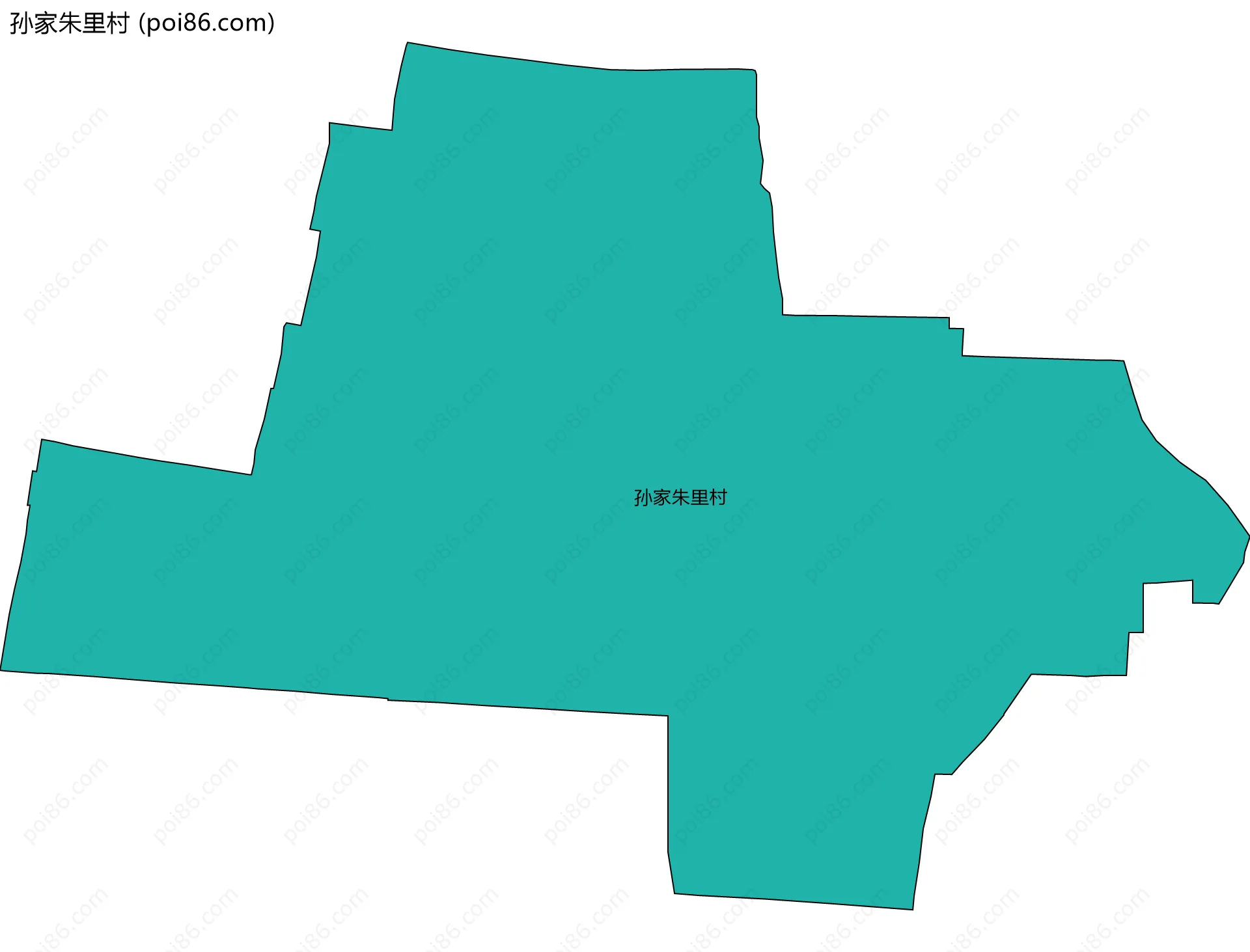 孙家朱里村边界地图
