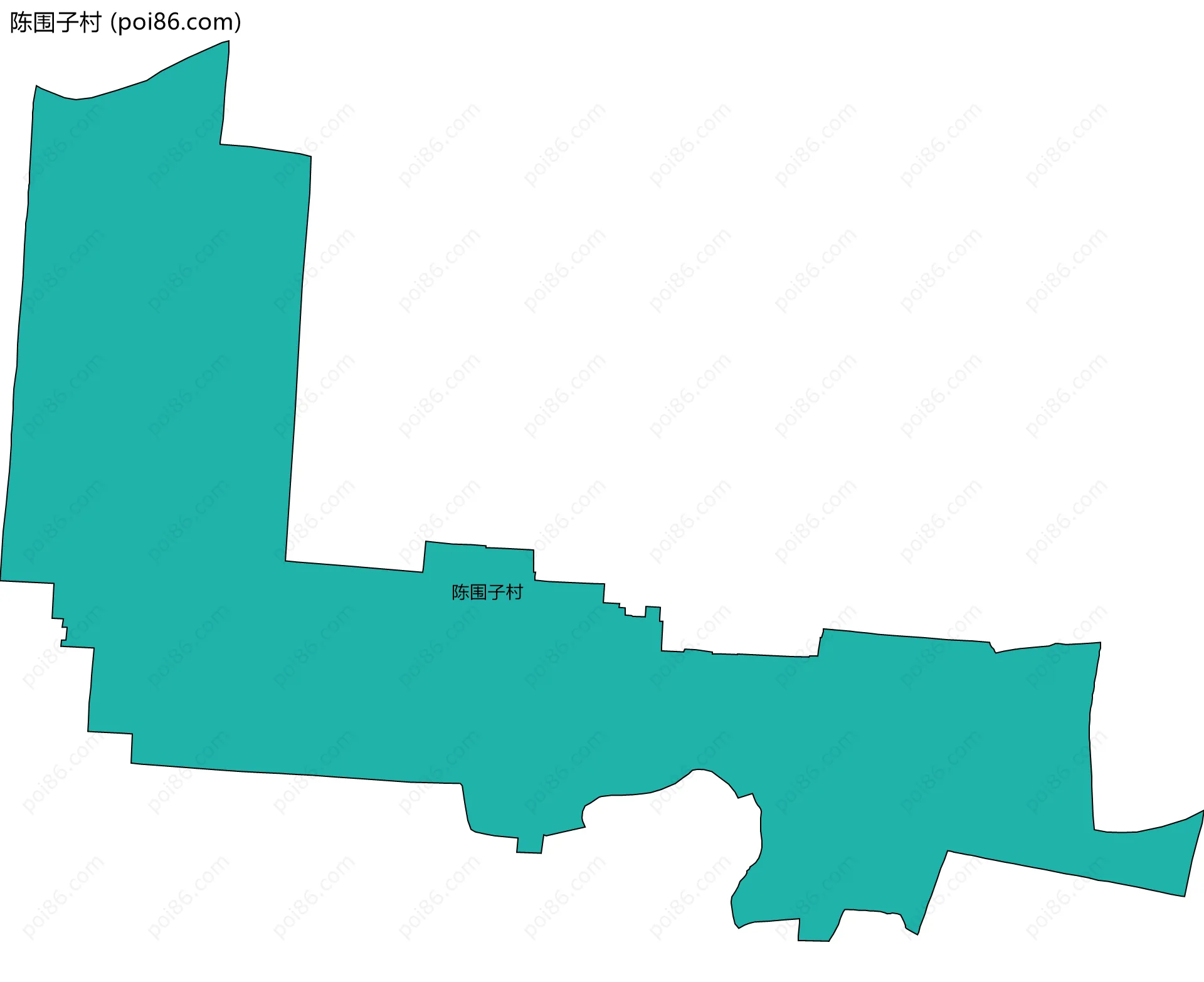 陈围子村边界地图