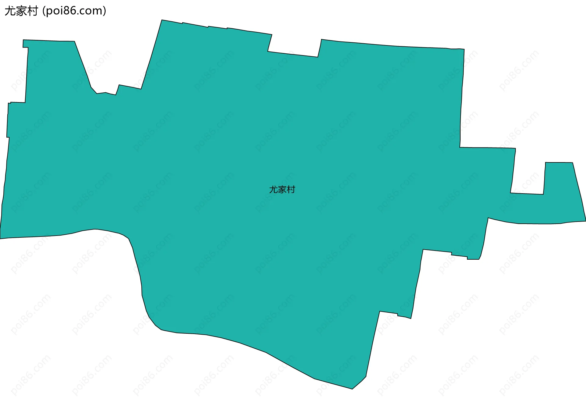 尤家村边界地图