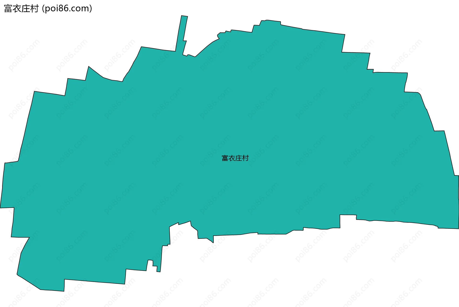 富衣庄村边界地图