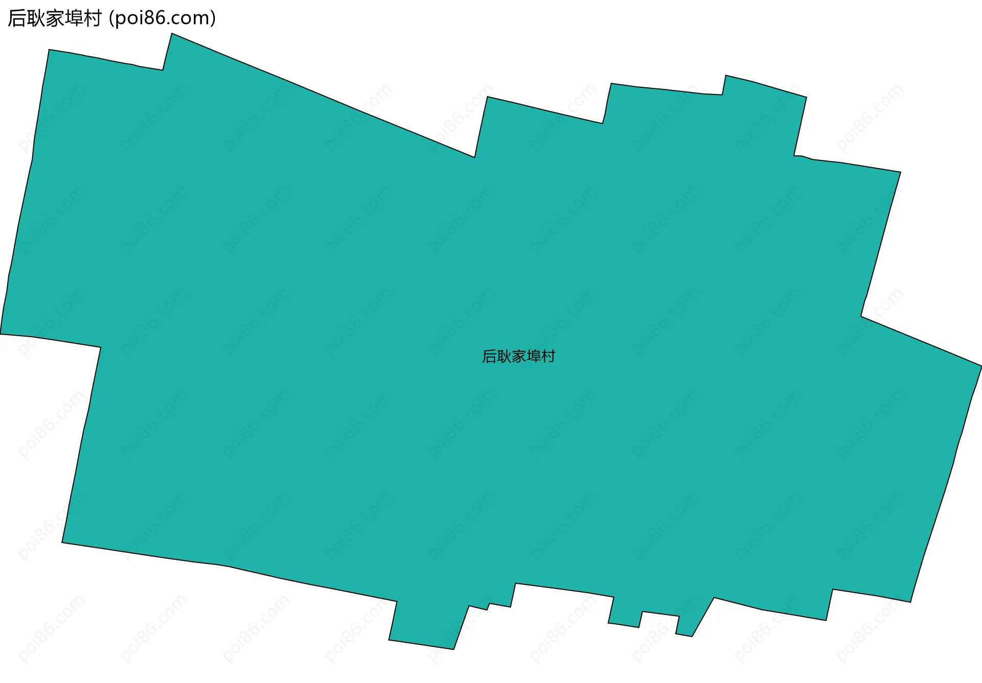 后耿家埠村边界地图
