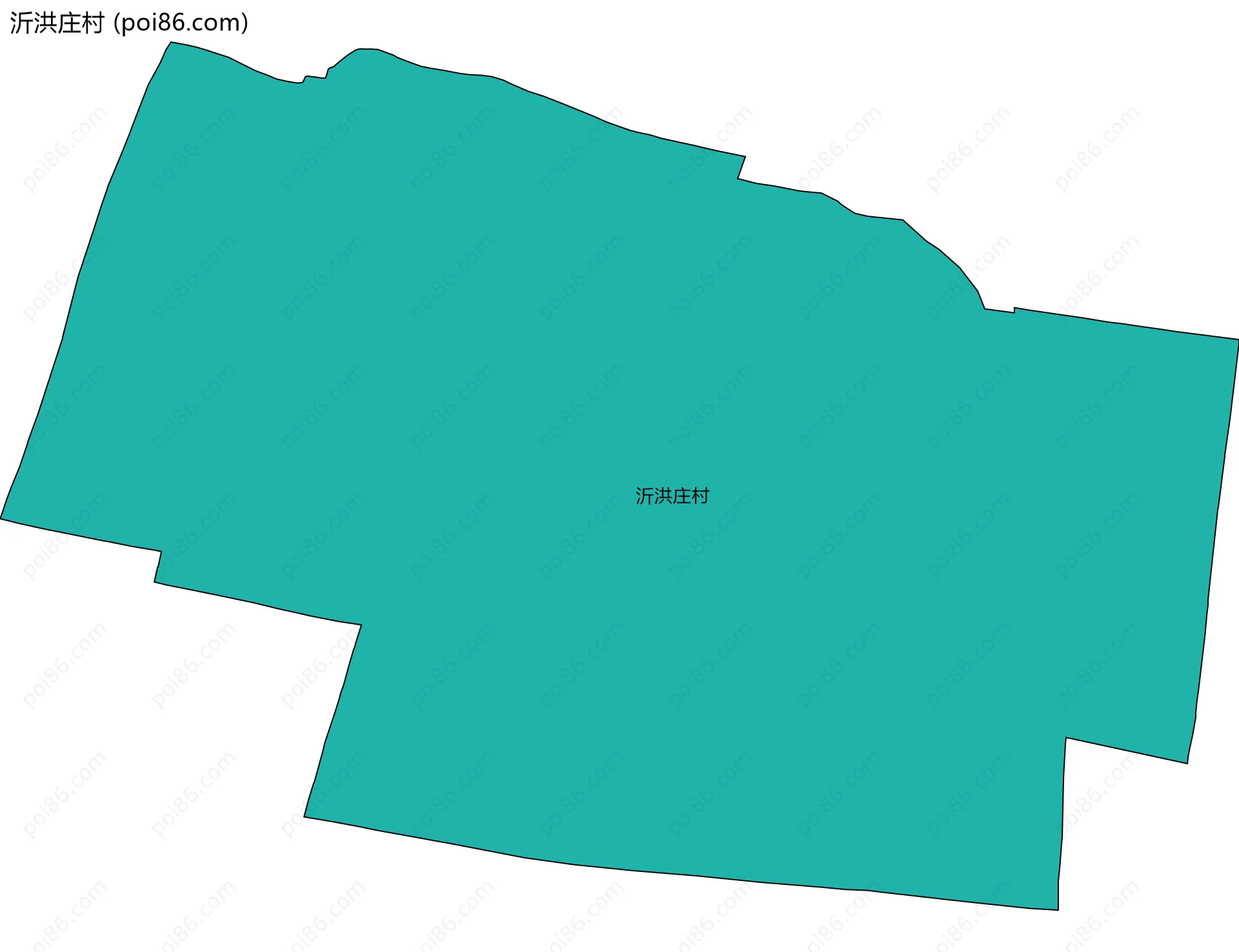 沂洪庄村边界地图