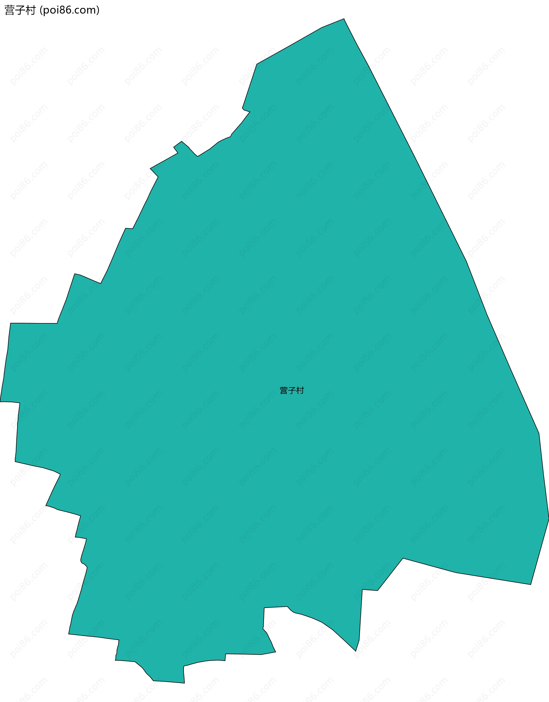 营子村边界地图