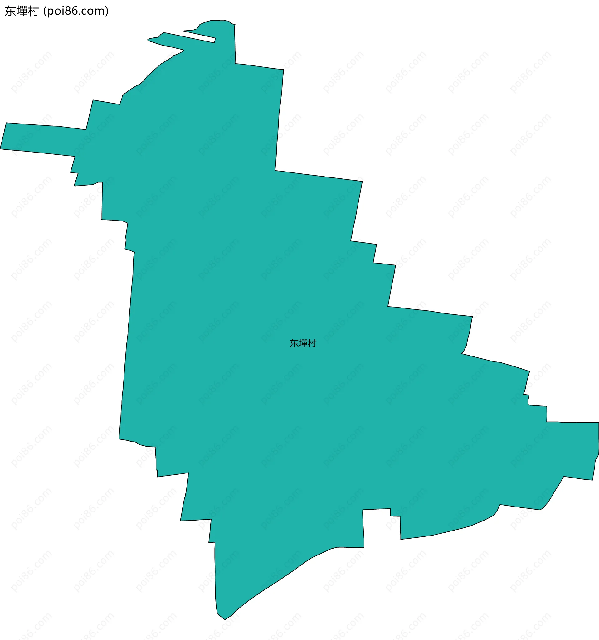 东墠村边界地图