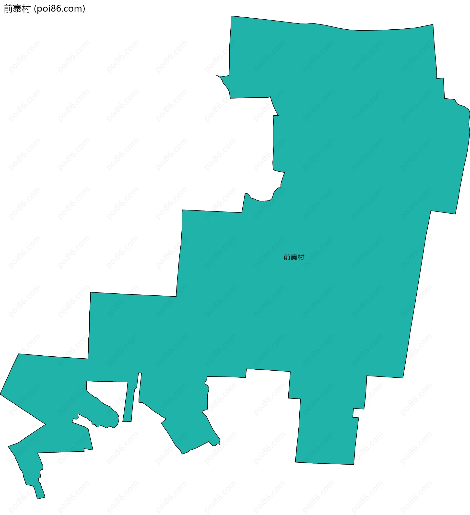 前寨村边界地图