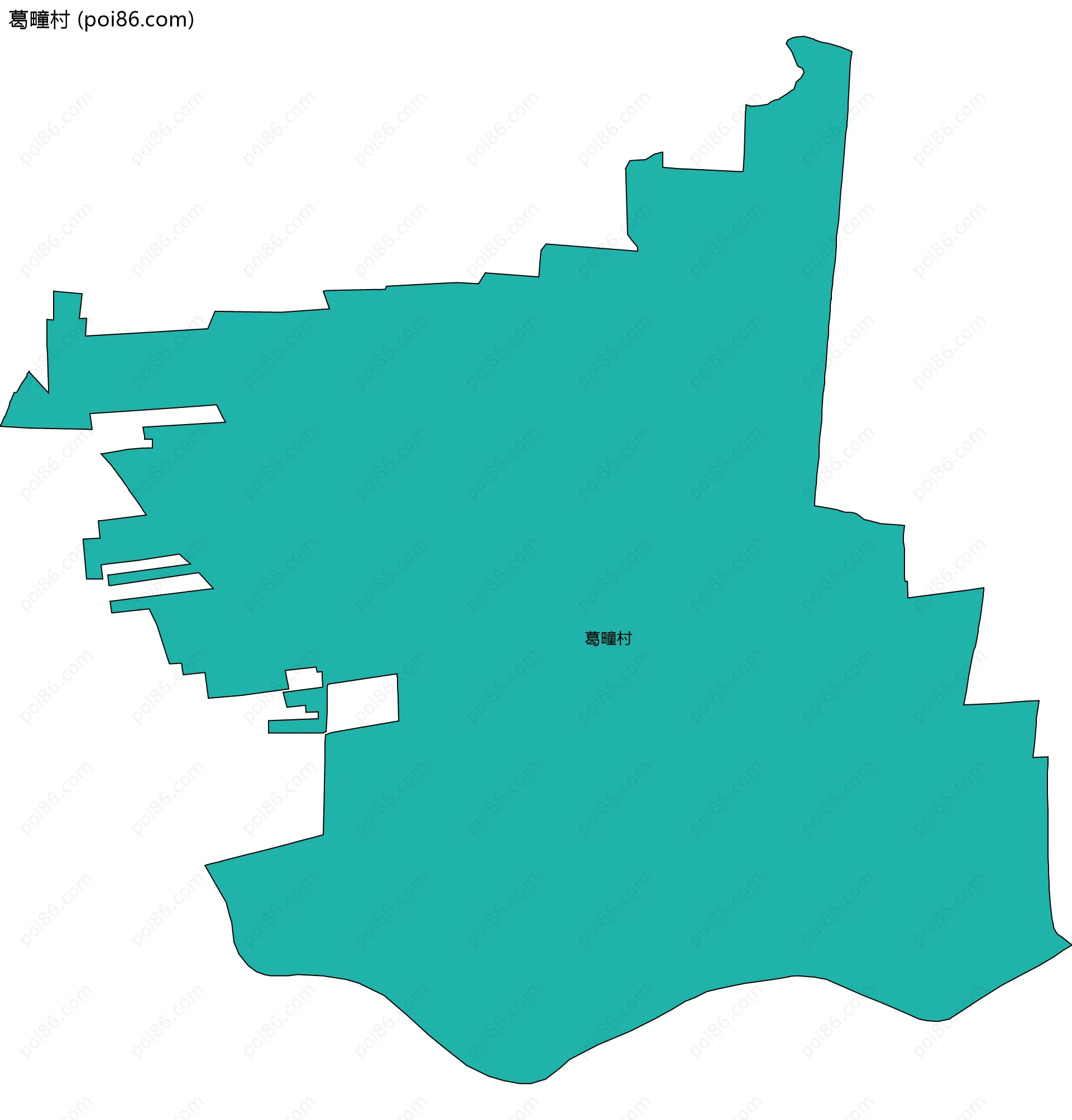 葛疃村边界地图