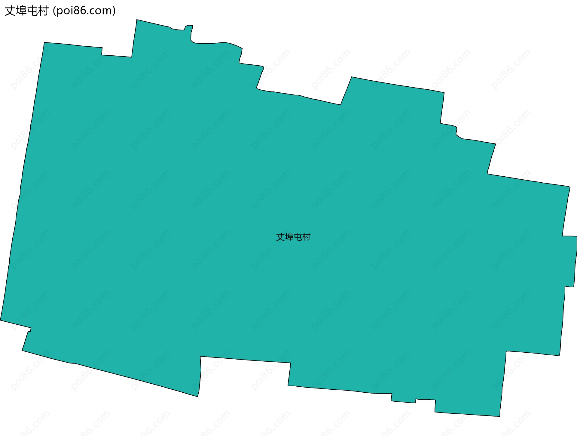 丈埠屯村边界地图
