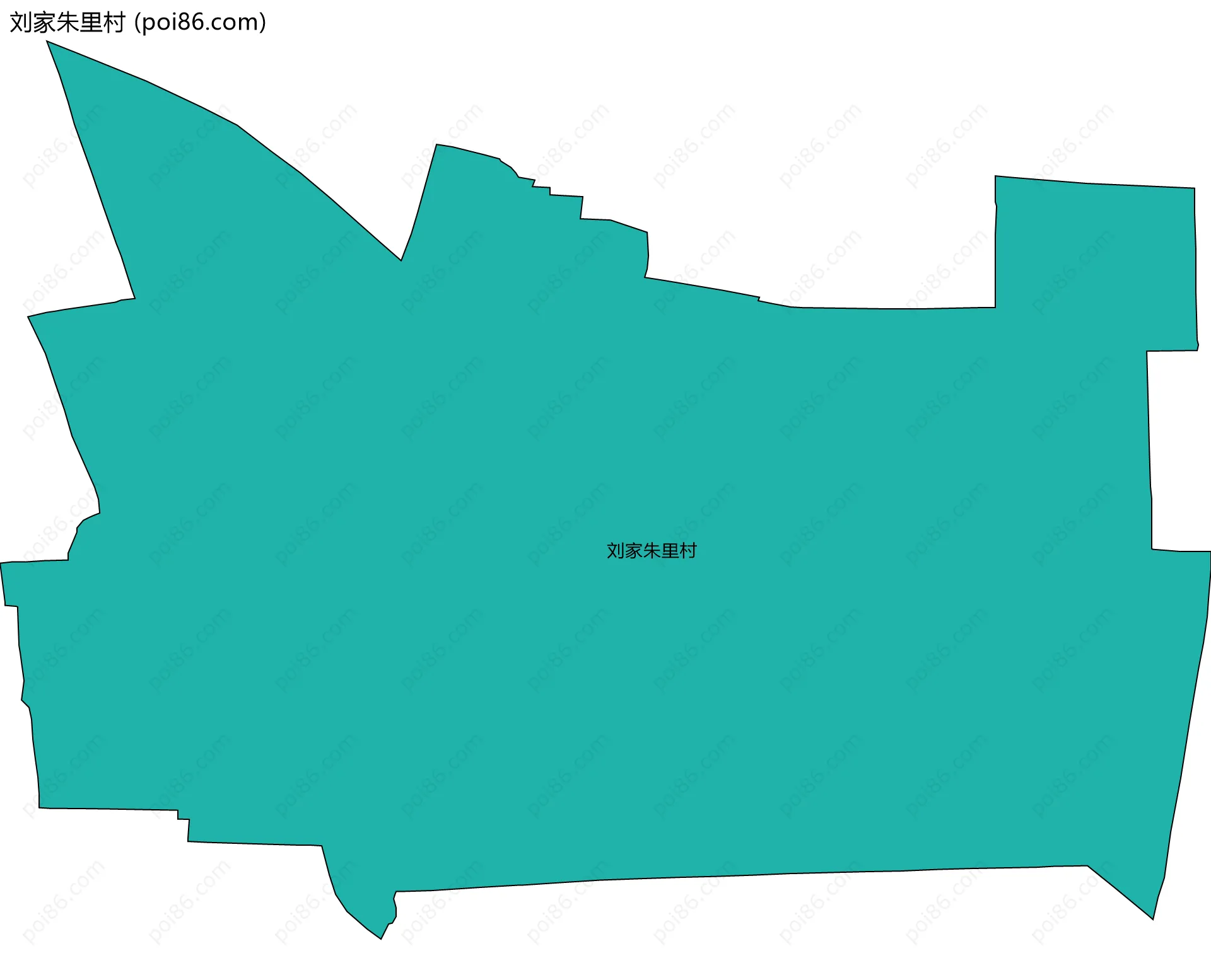 刘家朱里村边界地图