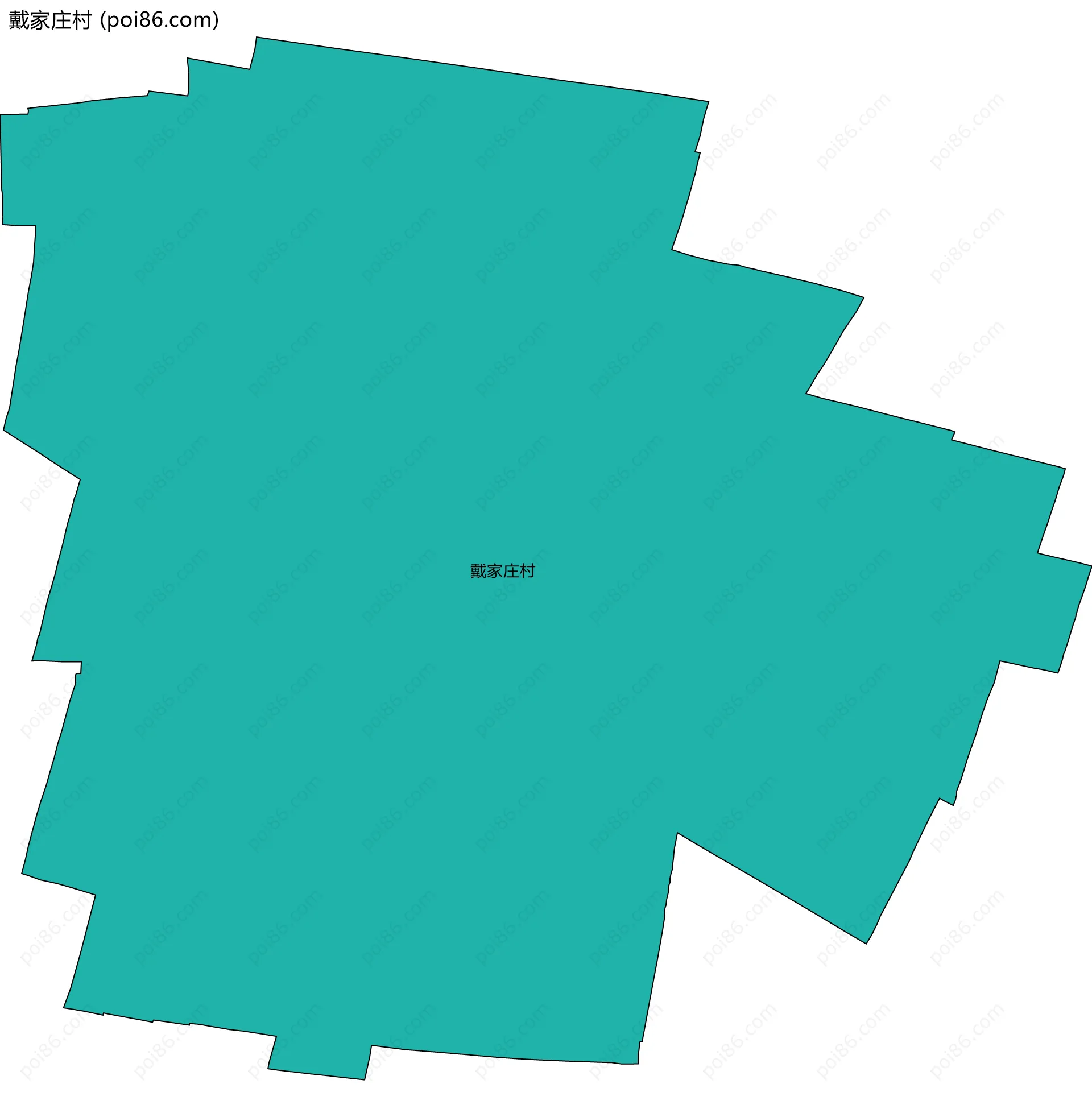 戴家庄村边界地图