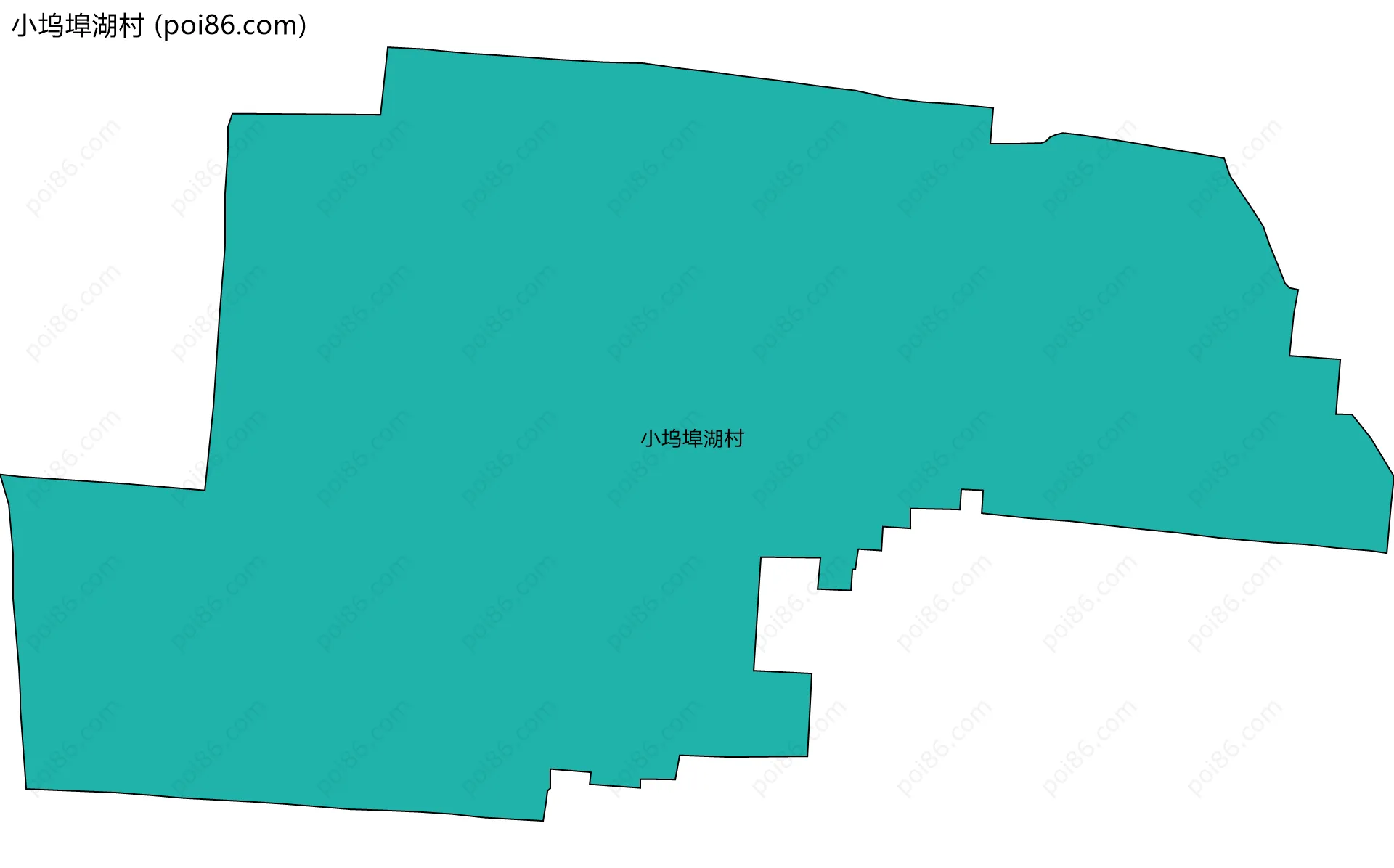 小坞埠湖村边界地图