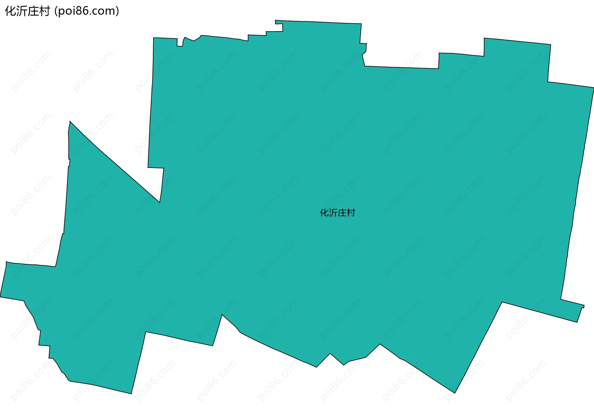 化沂庄村边界地图