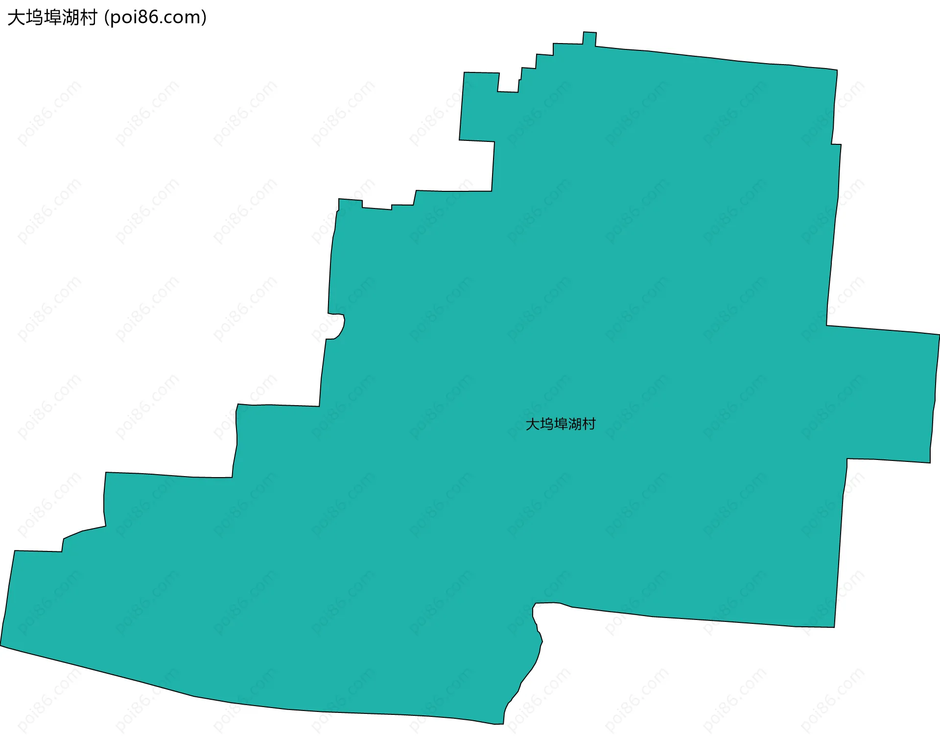 大坞埠湖村边界地图