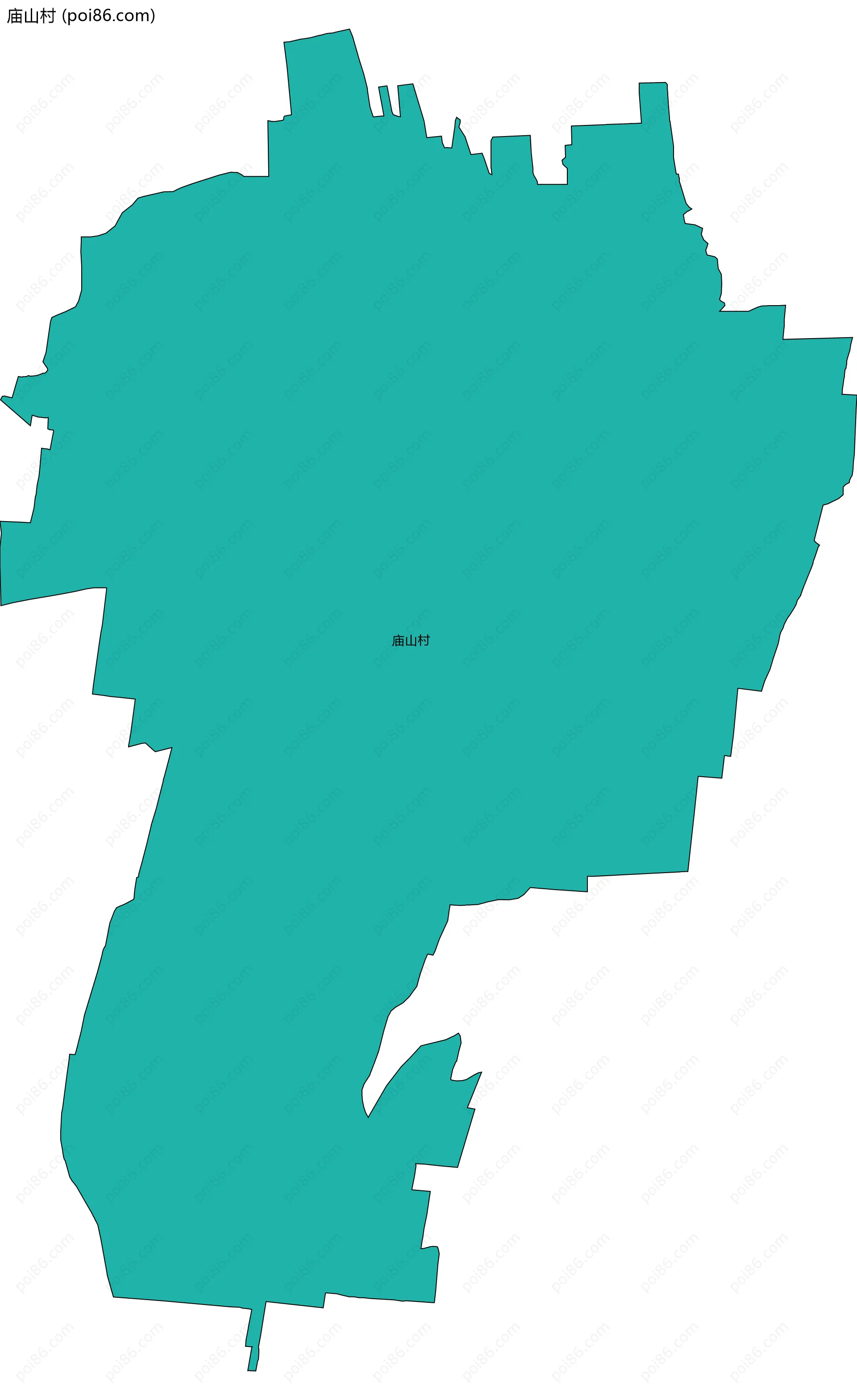 庙山村边界地图