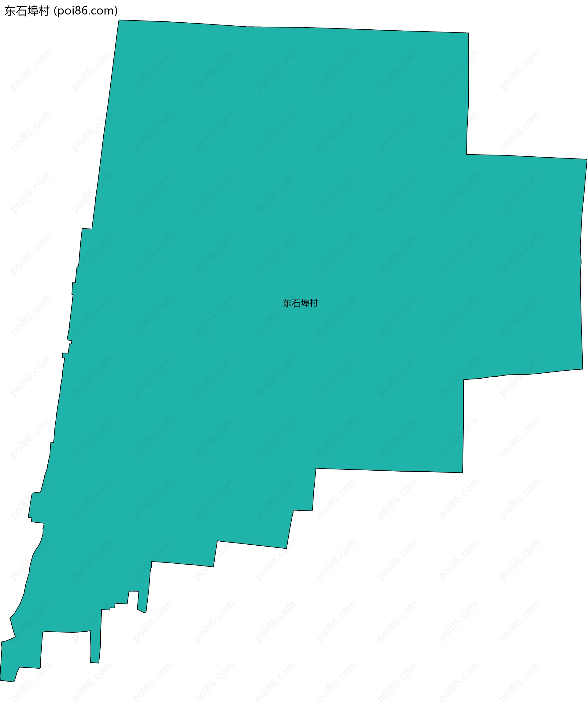 东石埠村边界地图