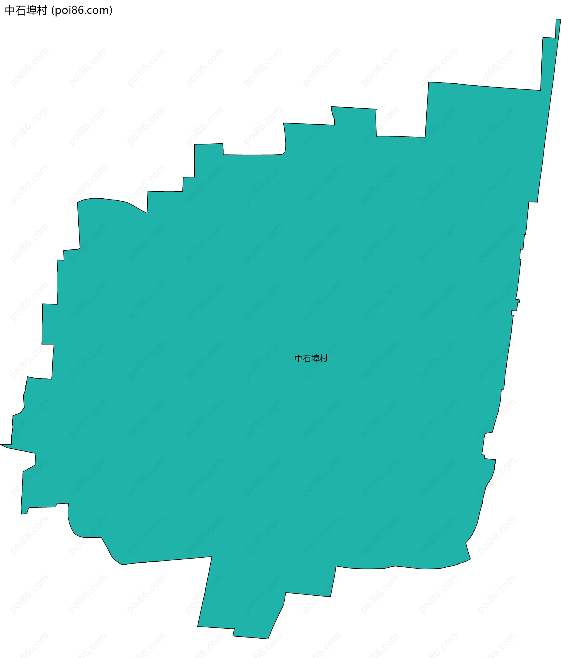 中石埠村边界地图