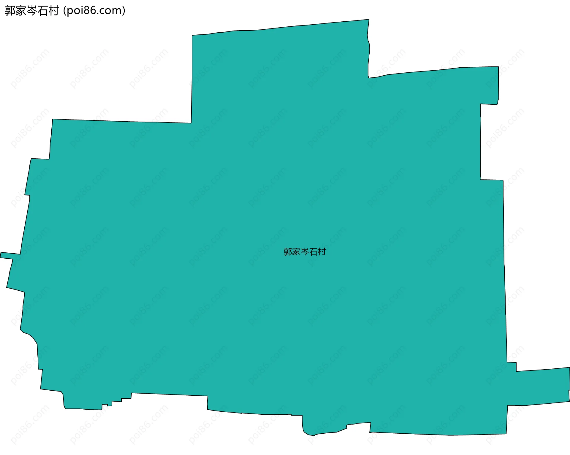 郭家岑石村边界地图