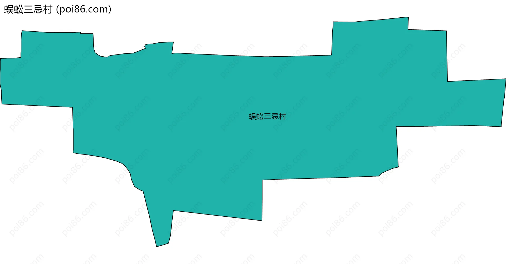 蜈蚣三忌村边界地图