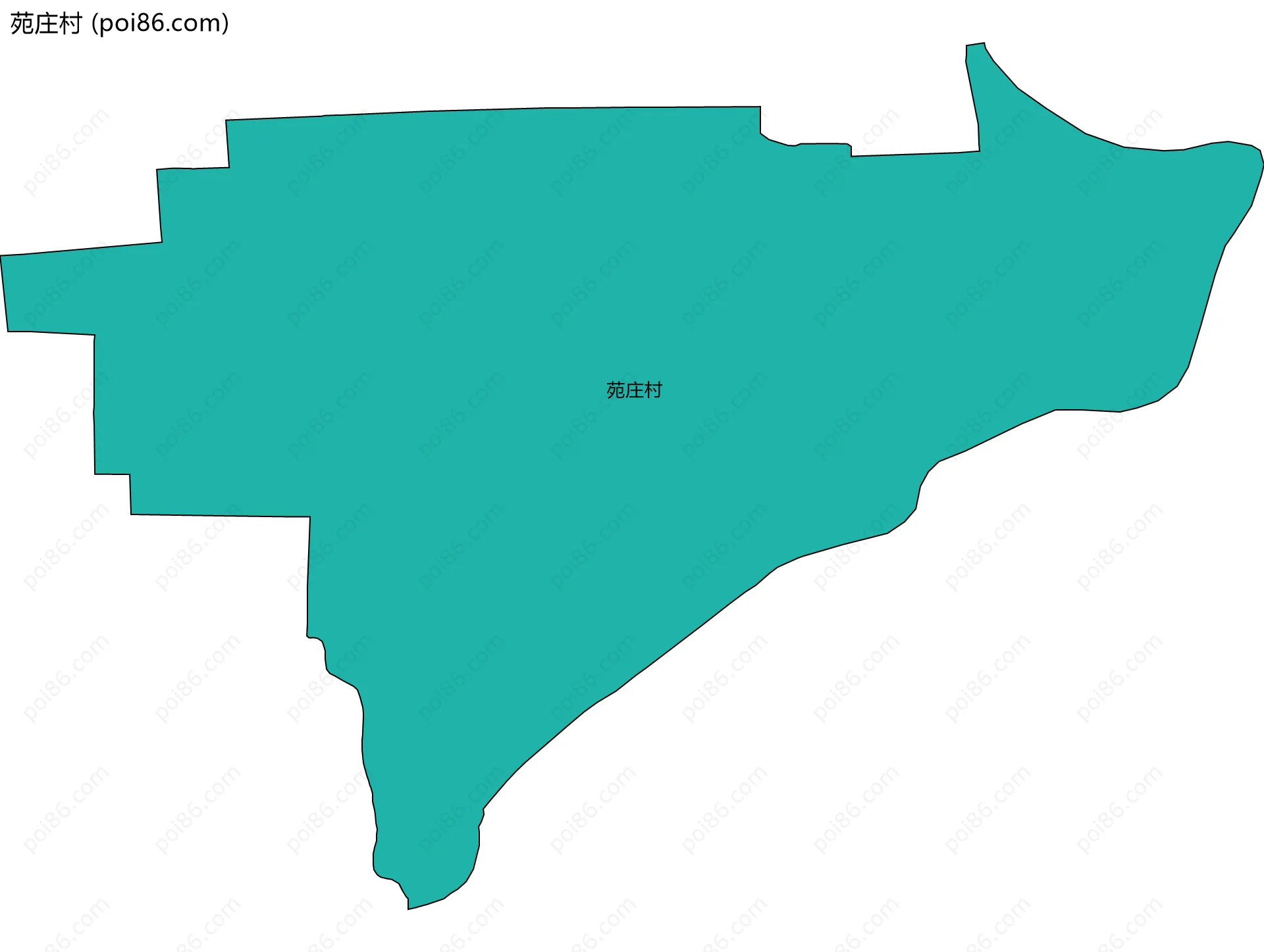 苑庄村边界地图