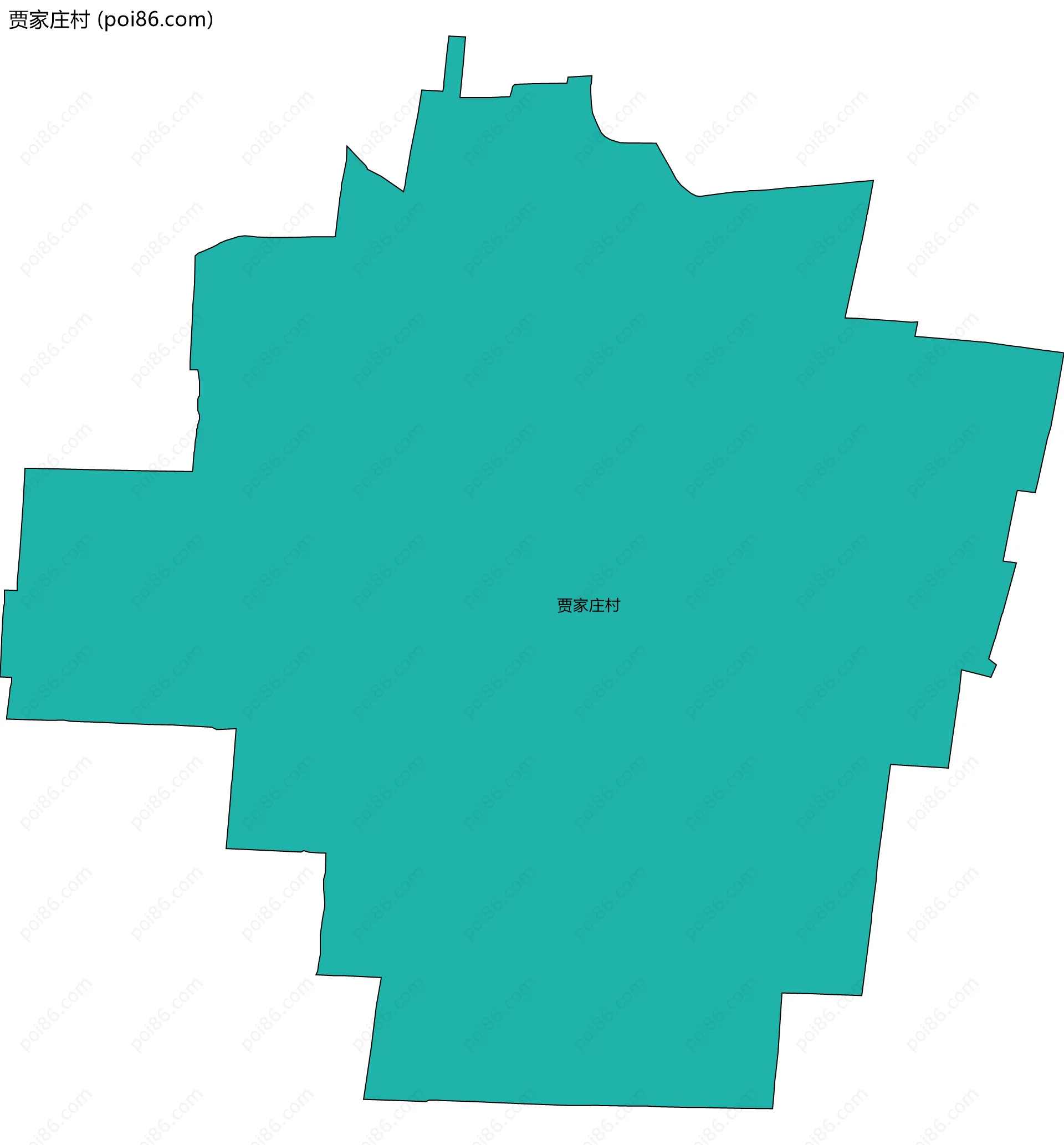贾家庄村边界地图