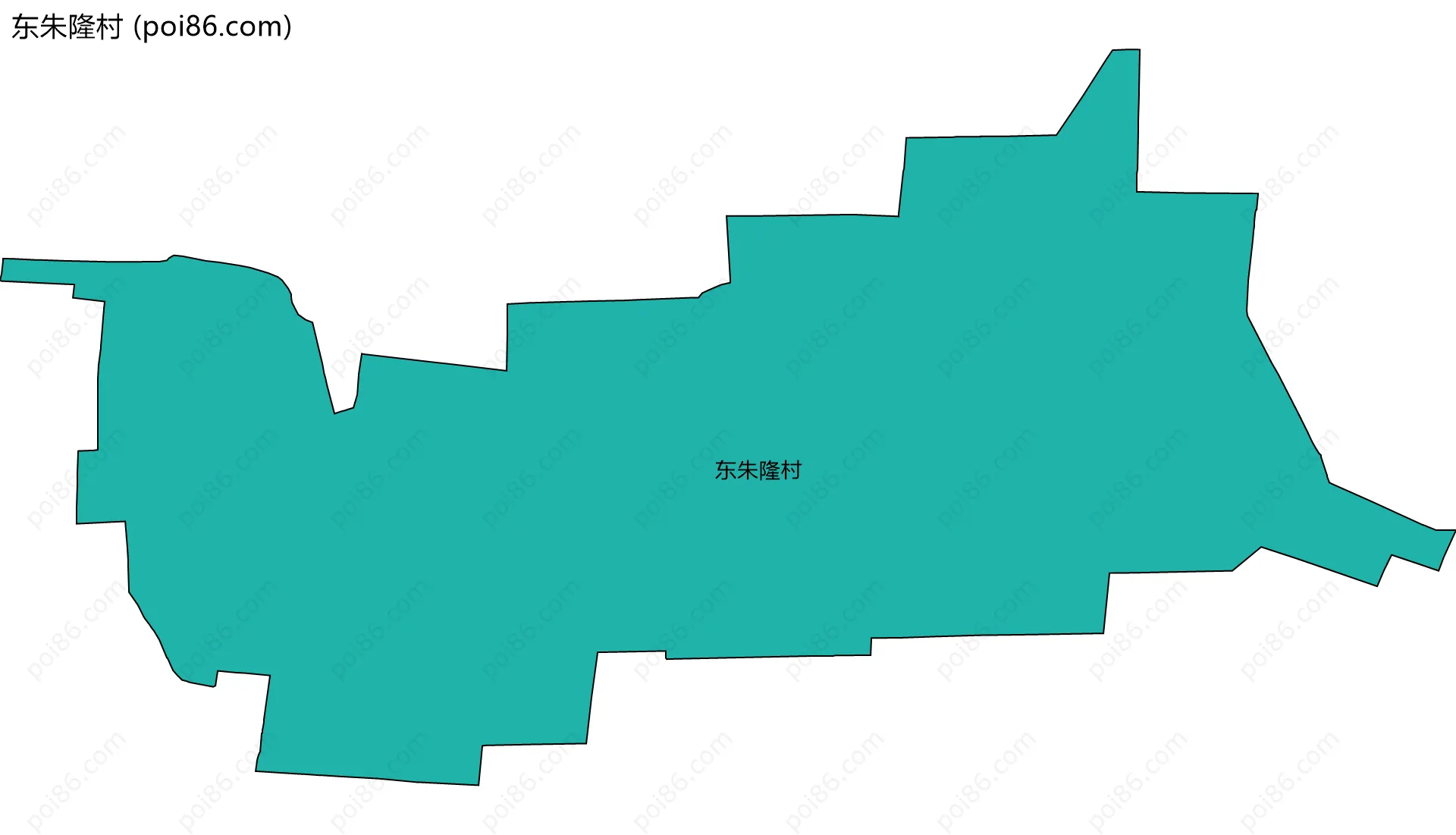 东朱隆村边界地图