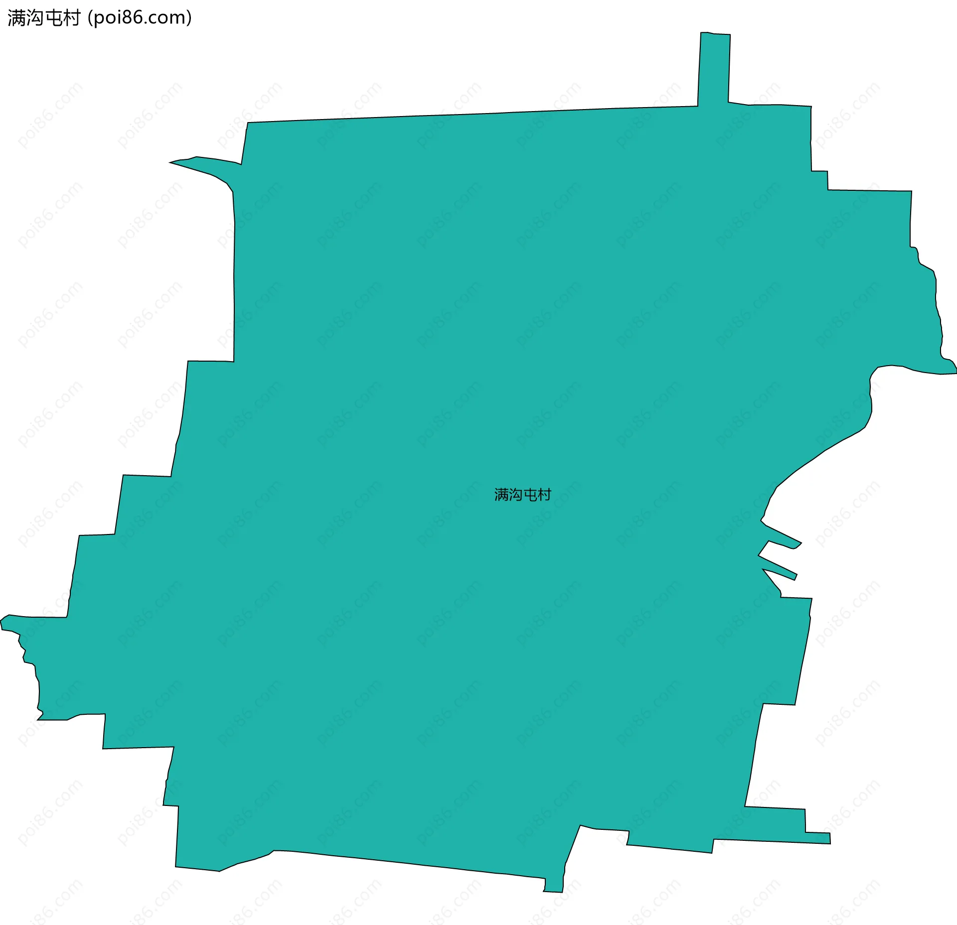 满沟屯村边界地图