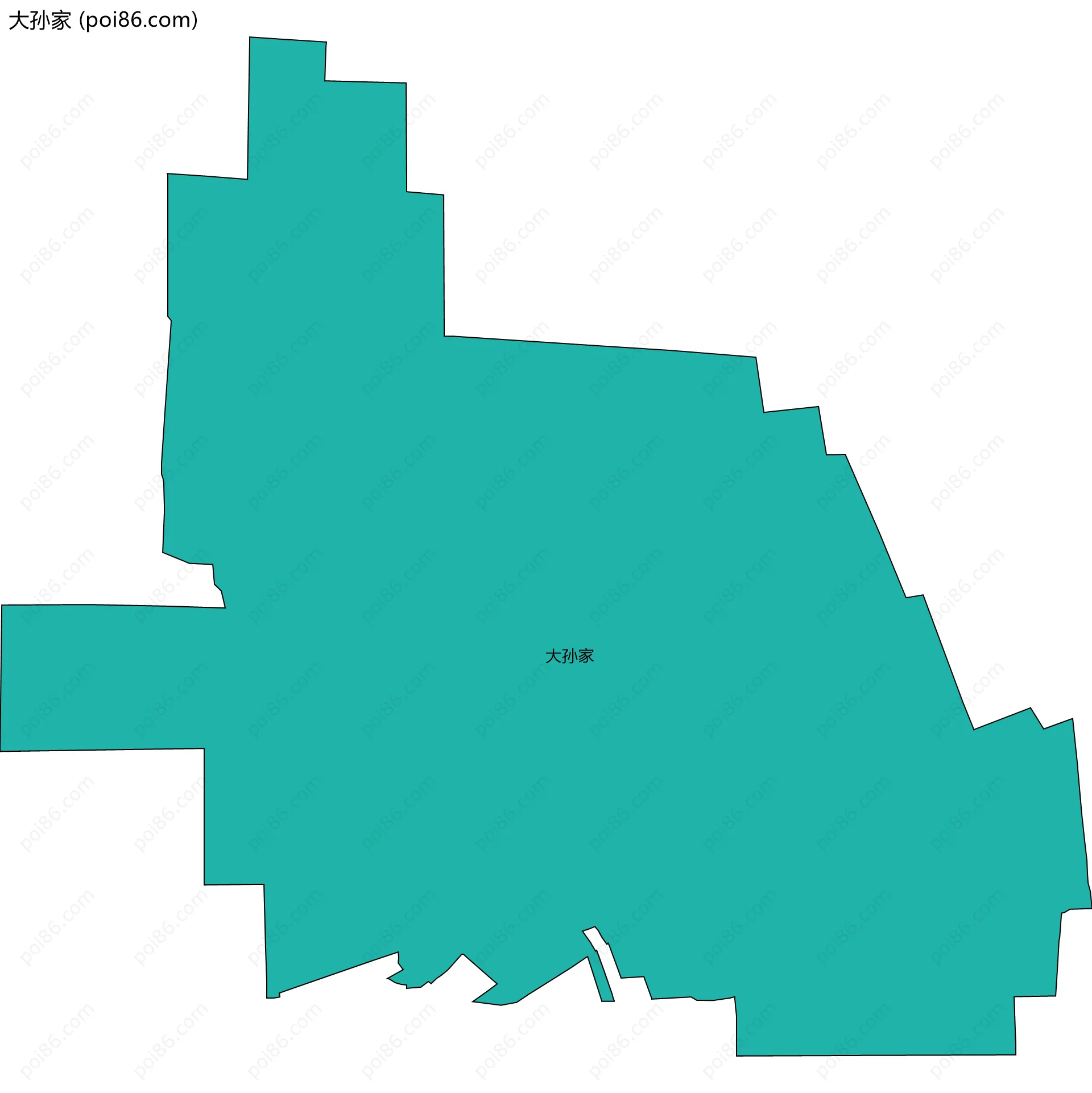 大孙家边界地图