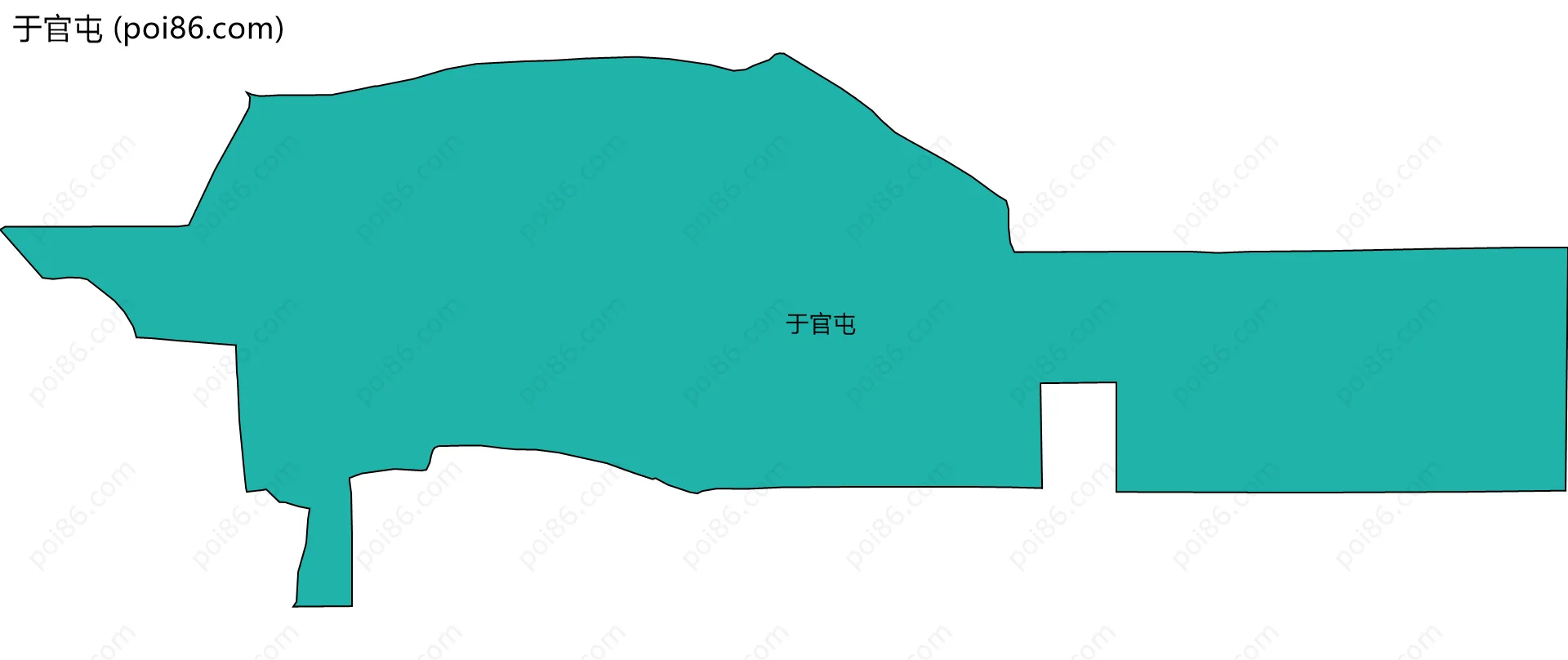 于官屯边界地图