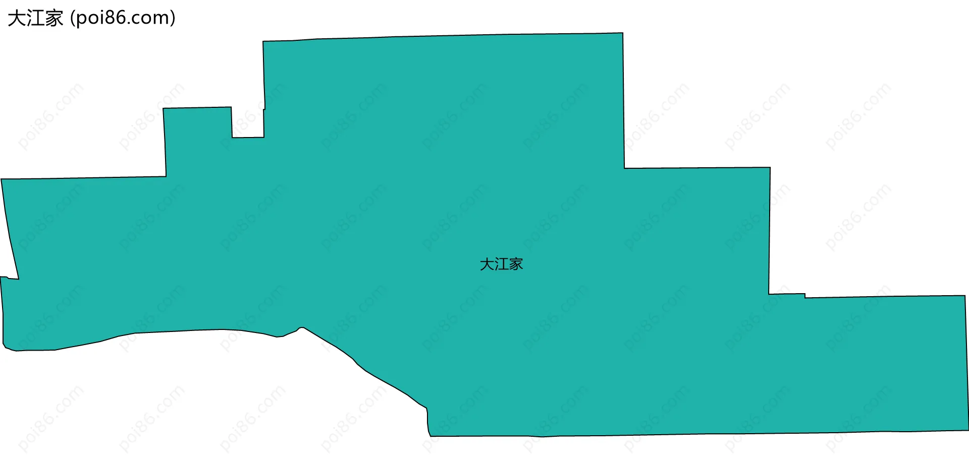 大江家边界地图