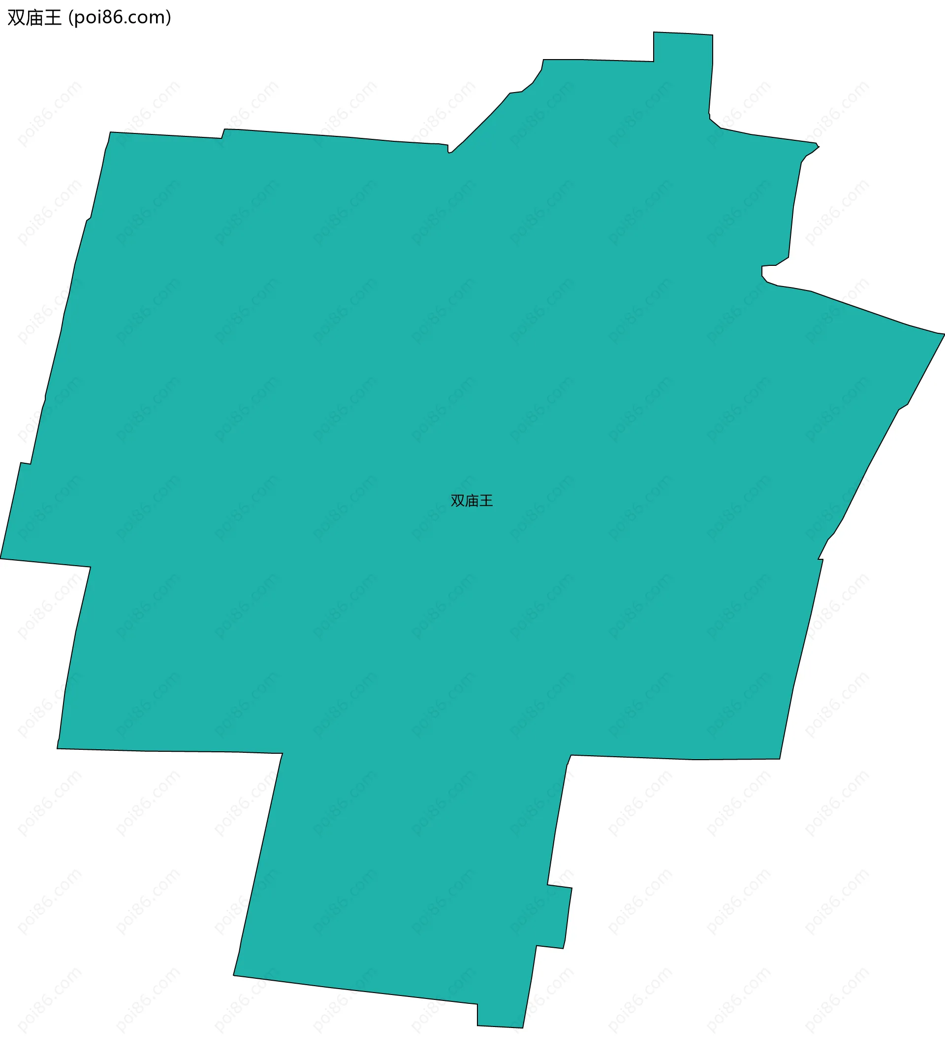 双庙王边界地图