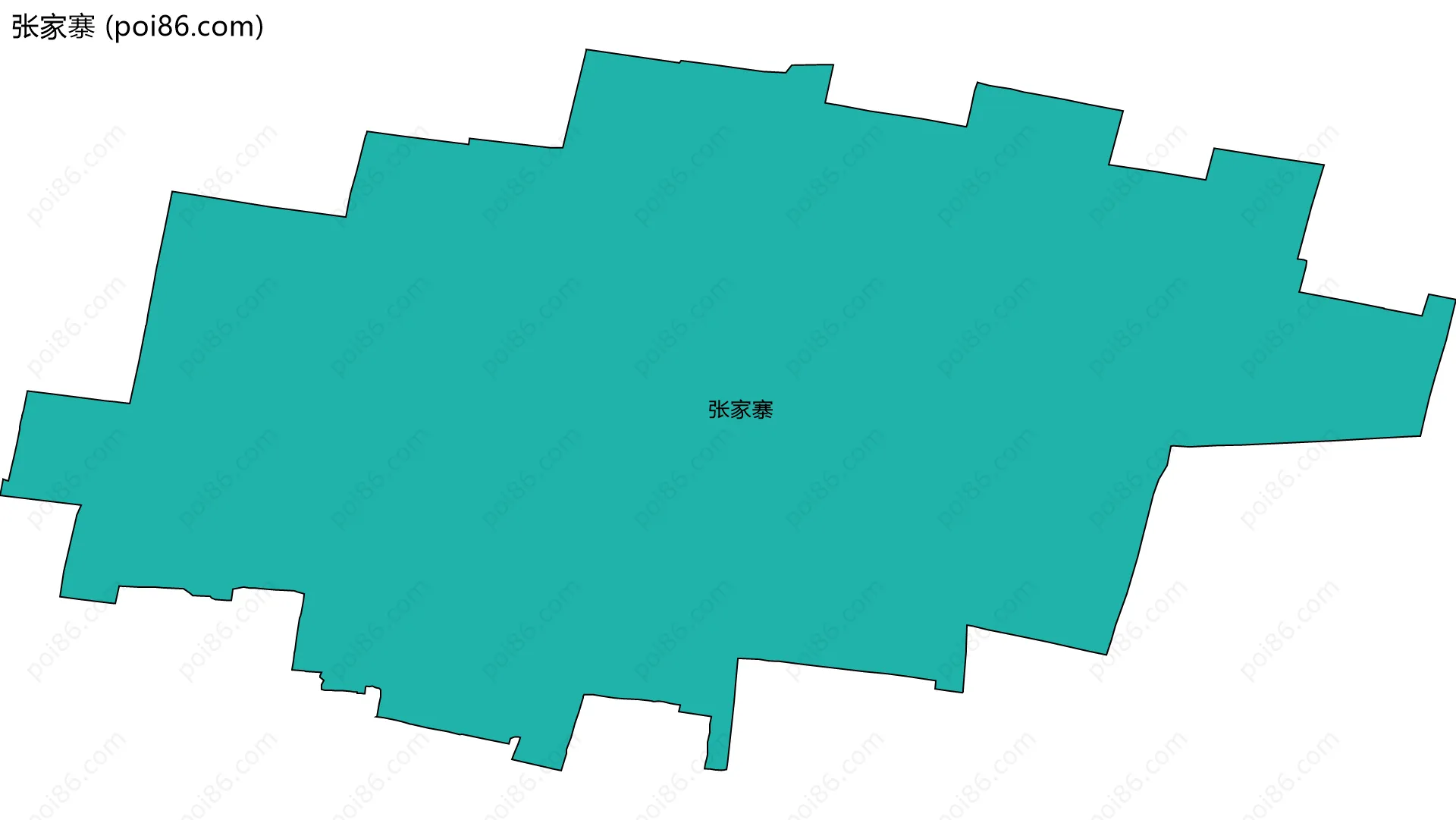 张家寨边界地图