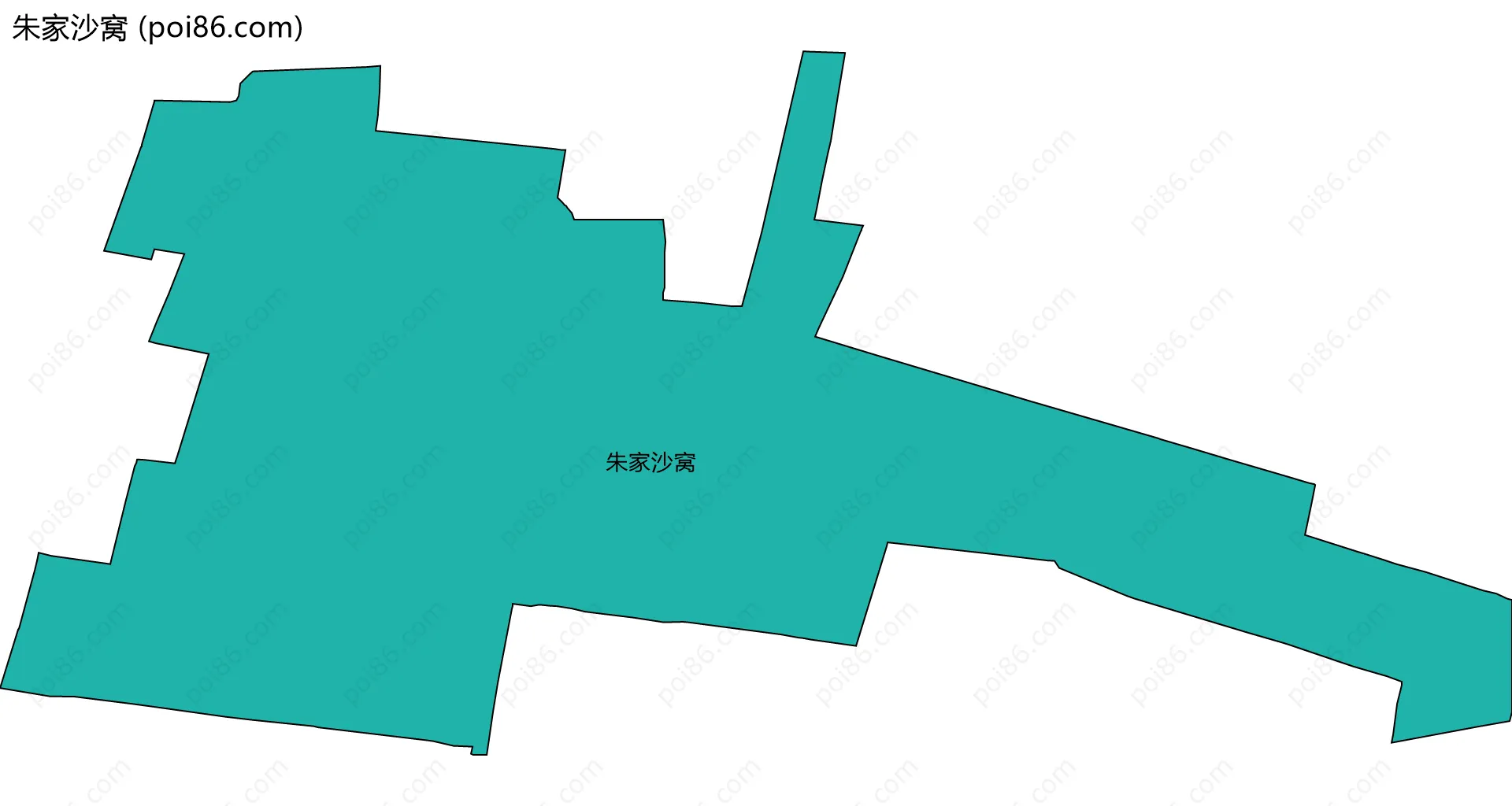 朱家沙窝边界地图