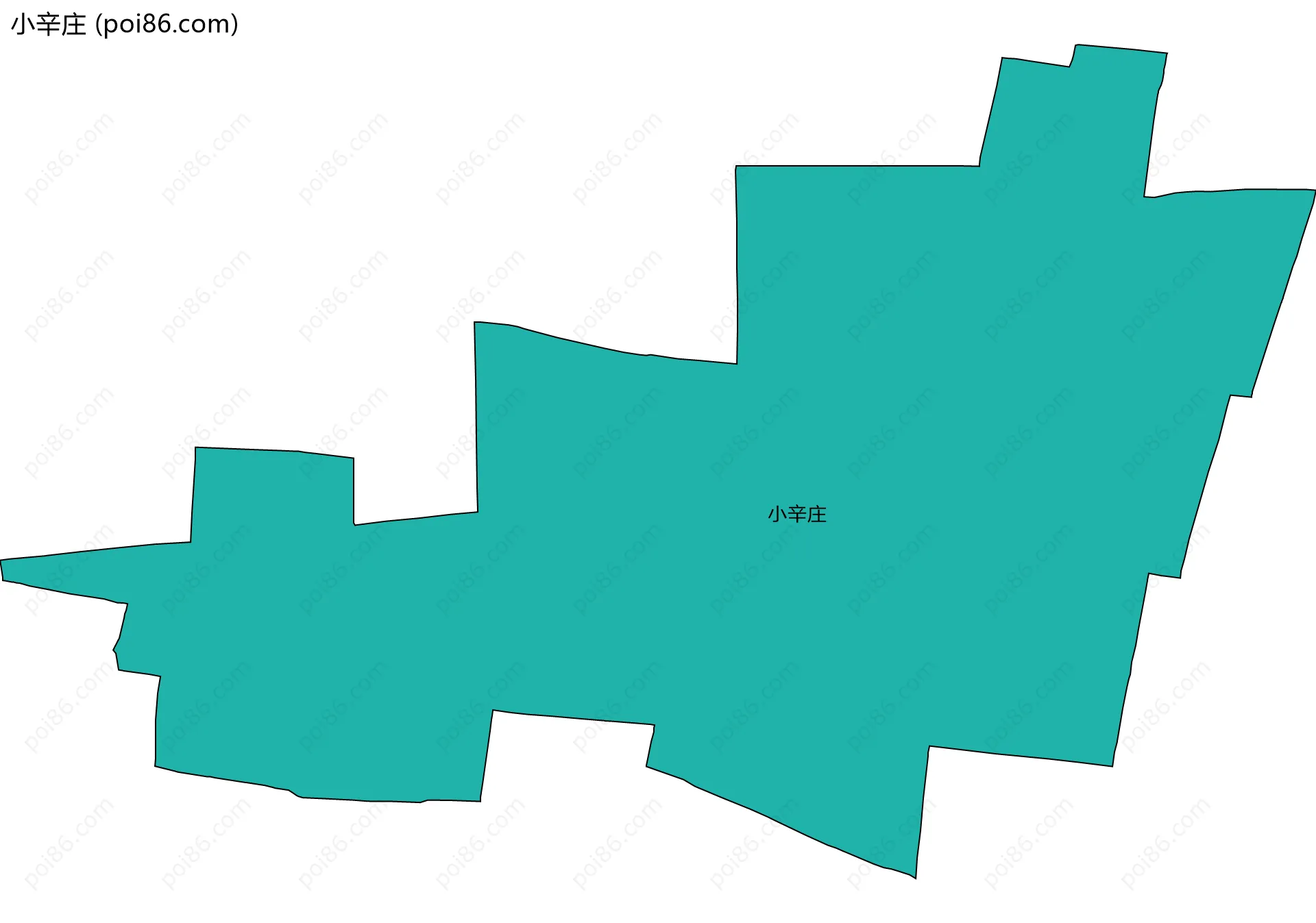 小辛庄边界地图