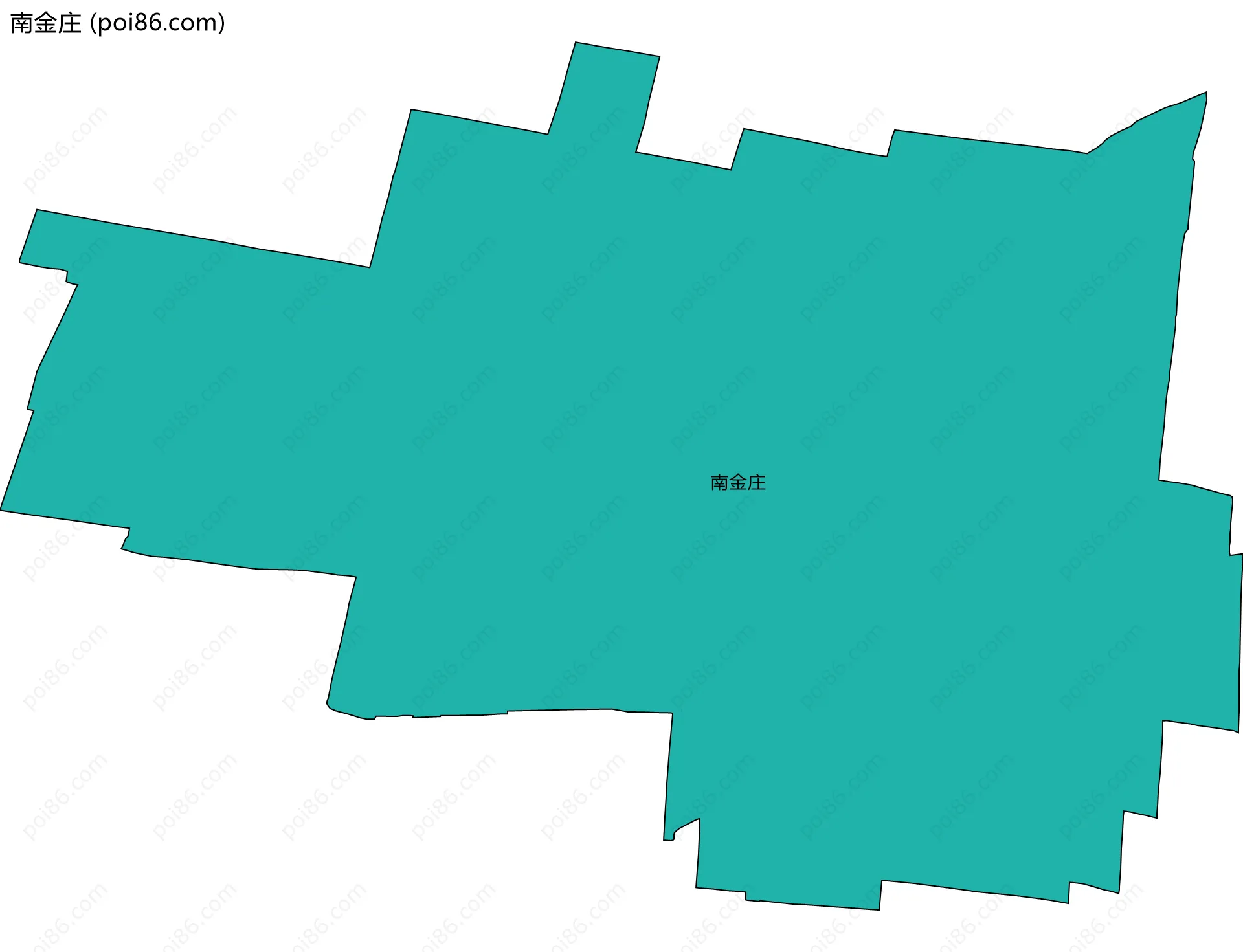 南金庄边界地图