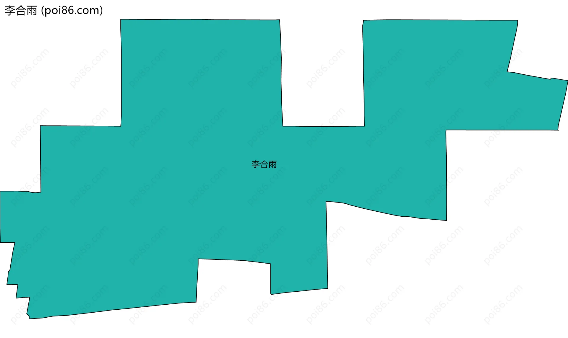 李合雨边界地图