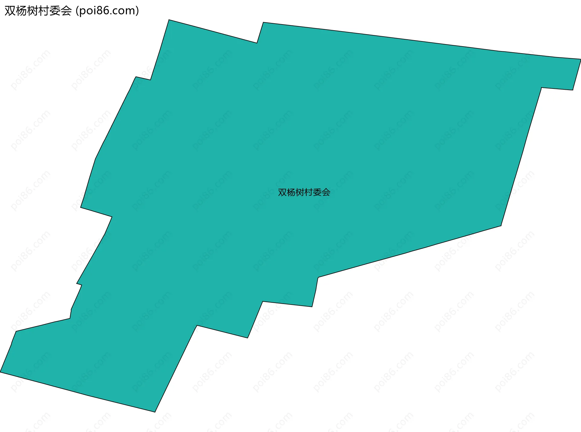 双杨树村委会边界地图