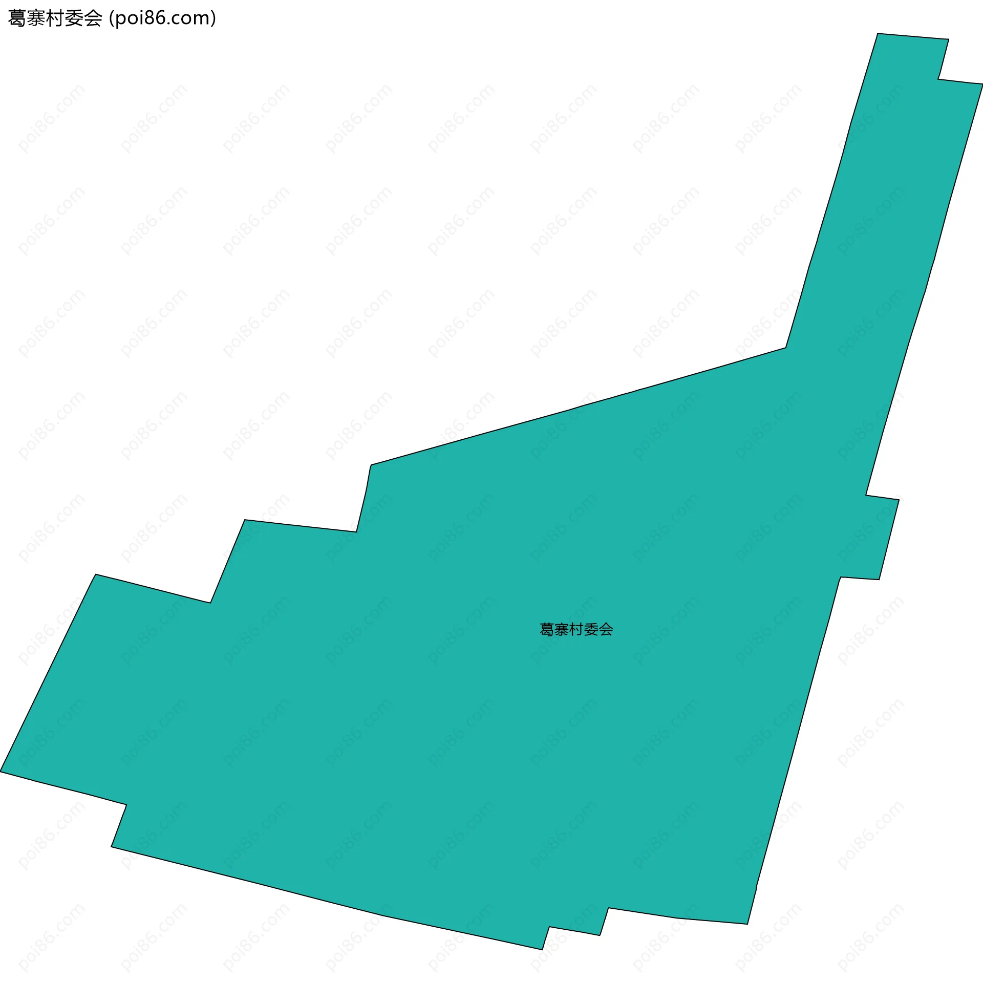 葛寨村委会边界地图