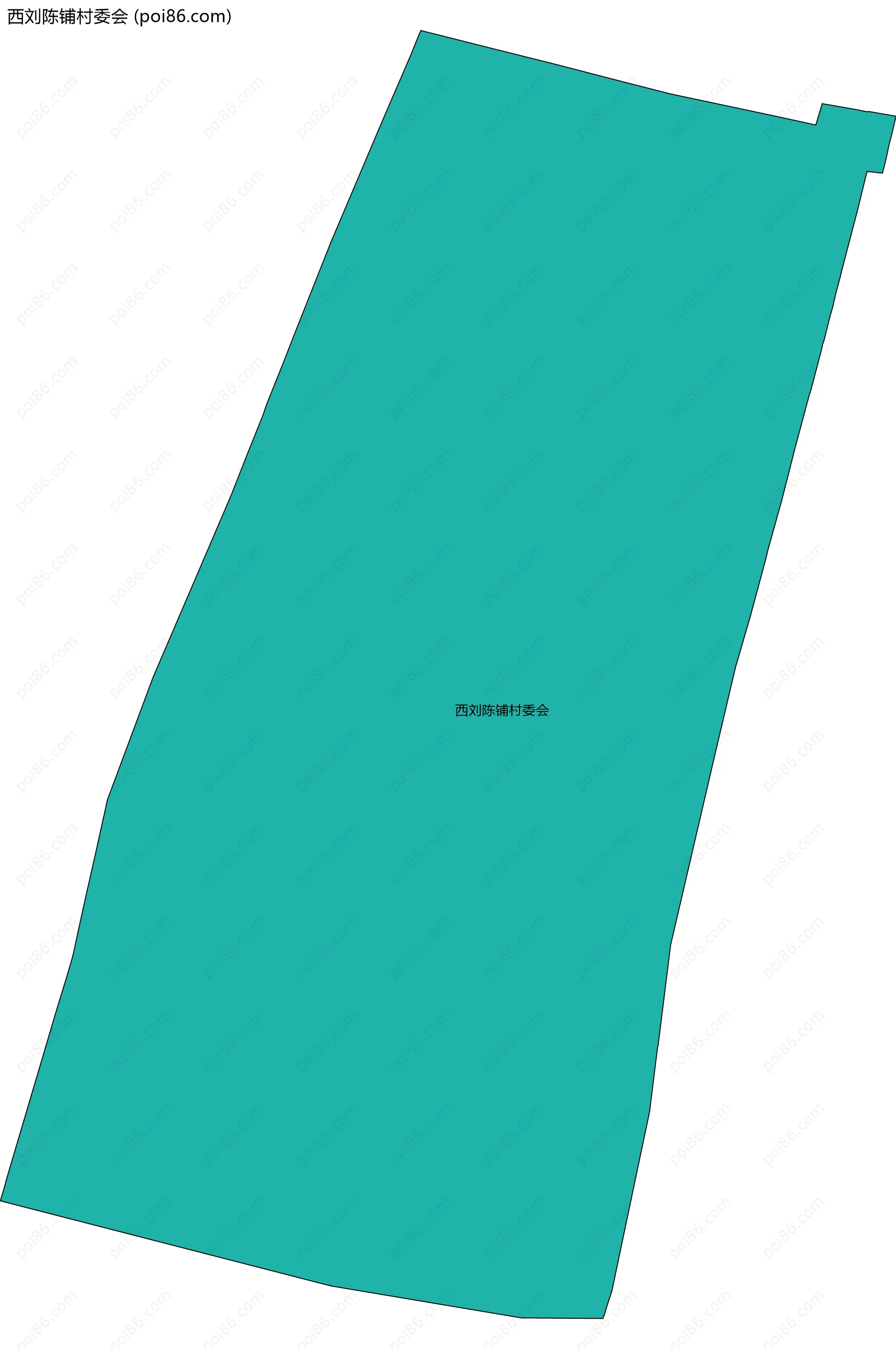 西刘陈铺村委会边界地图