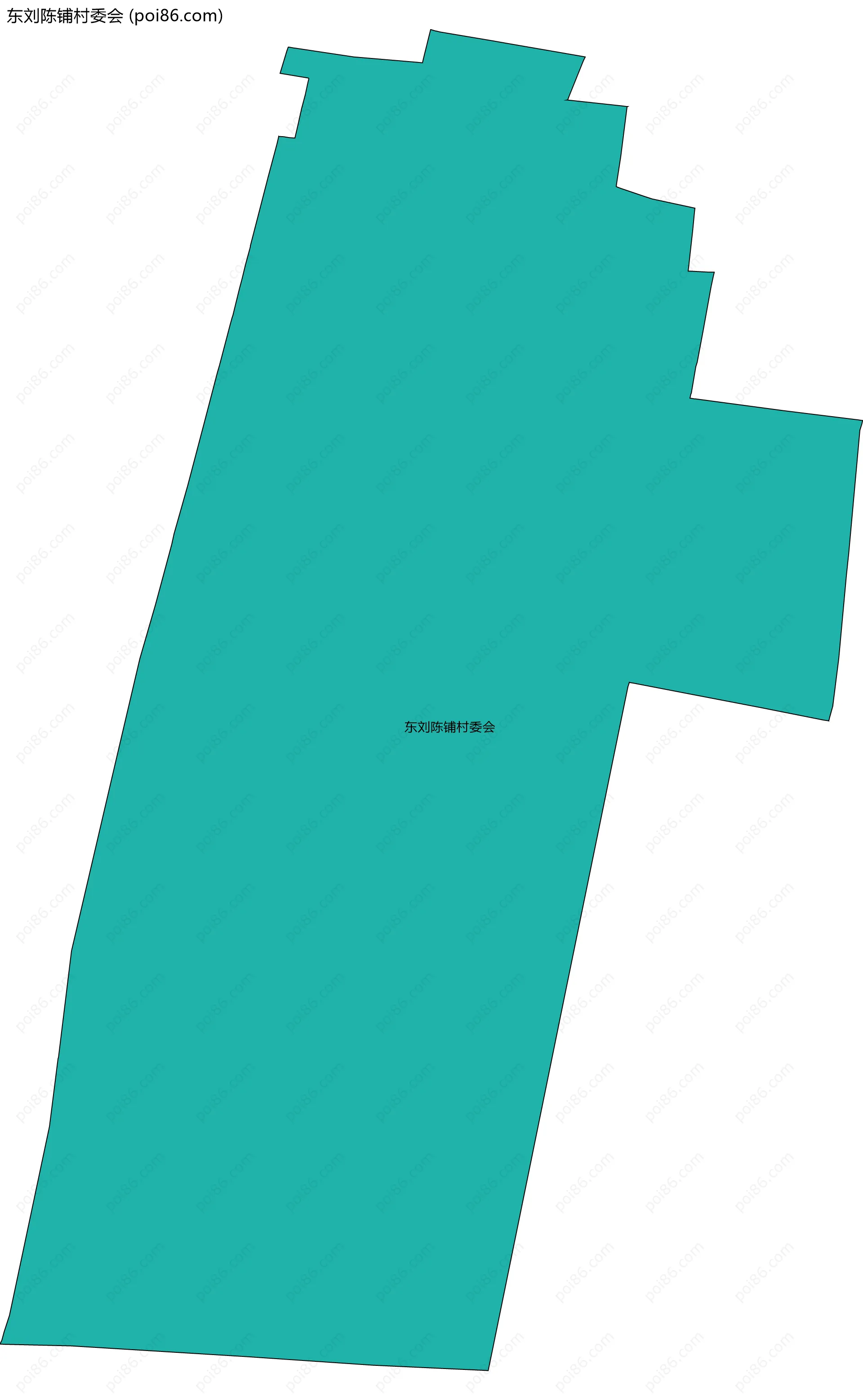 东刘陈铺村委会边界地图