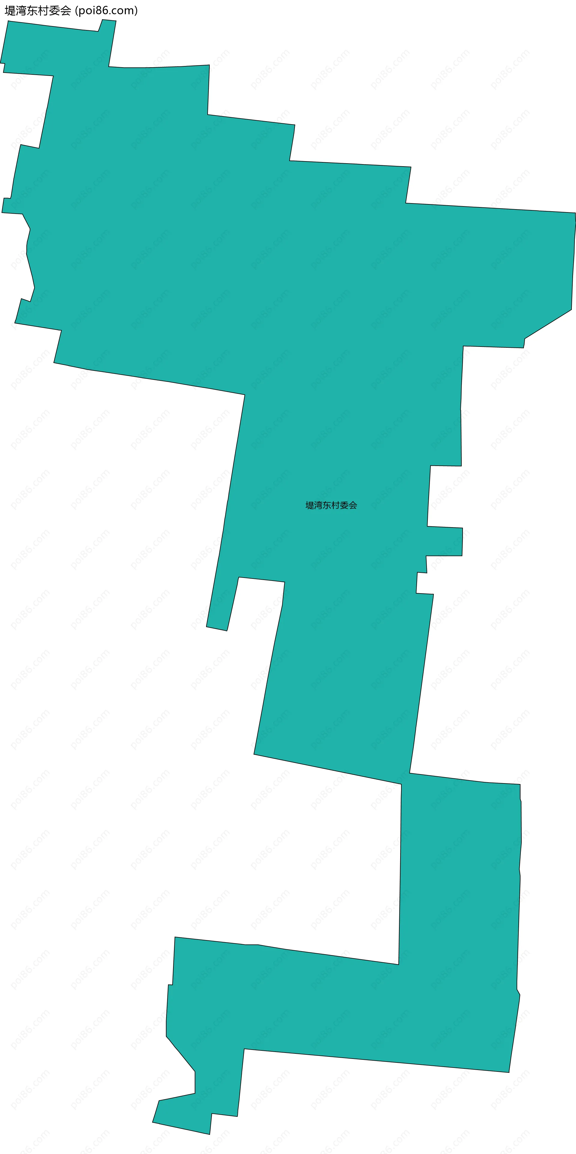 堤湾东村委会边界地图