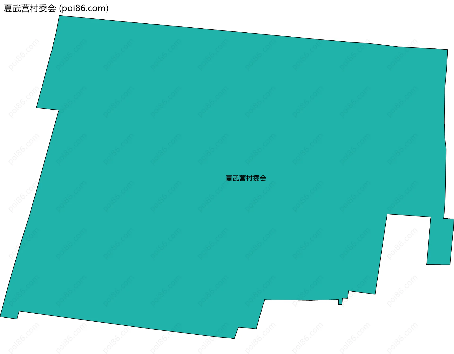 夏武营村委会边界地图
