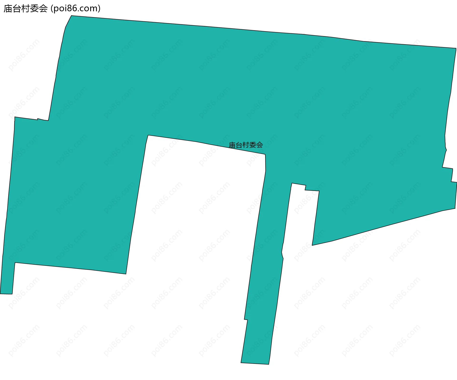 庙台村委会边界地图