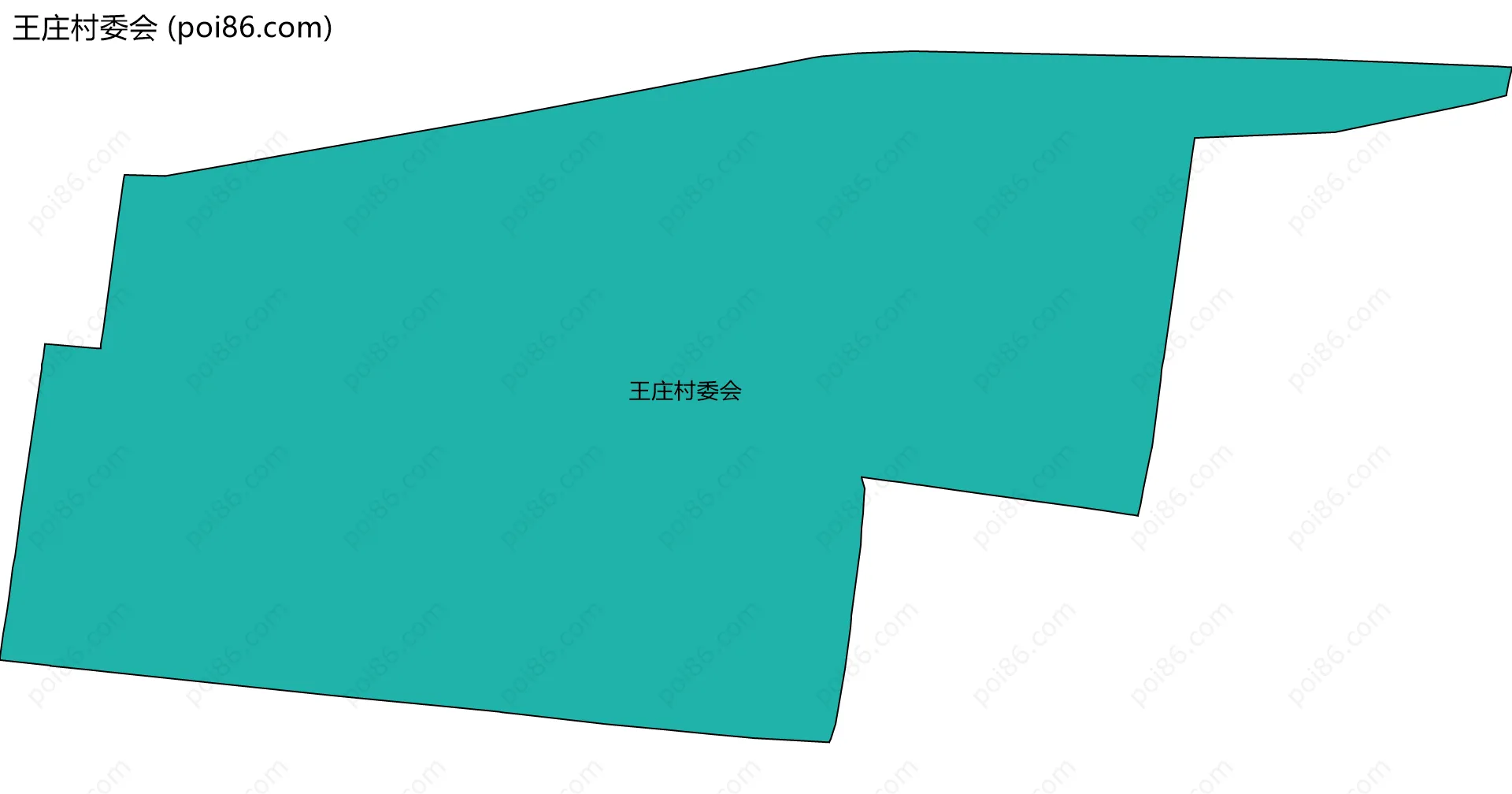 王庄村委会边界地图