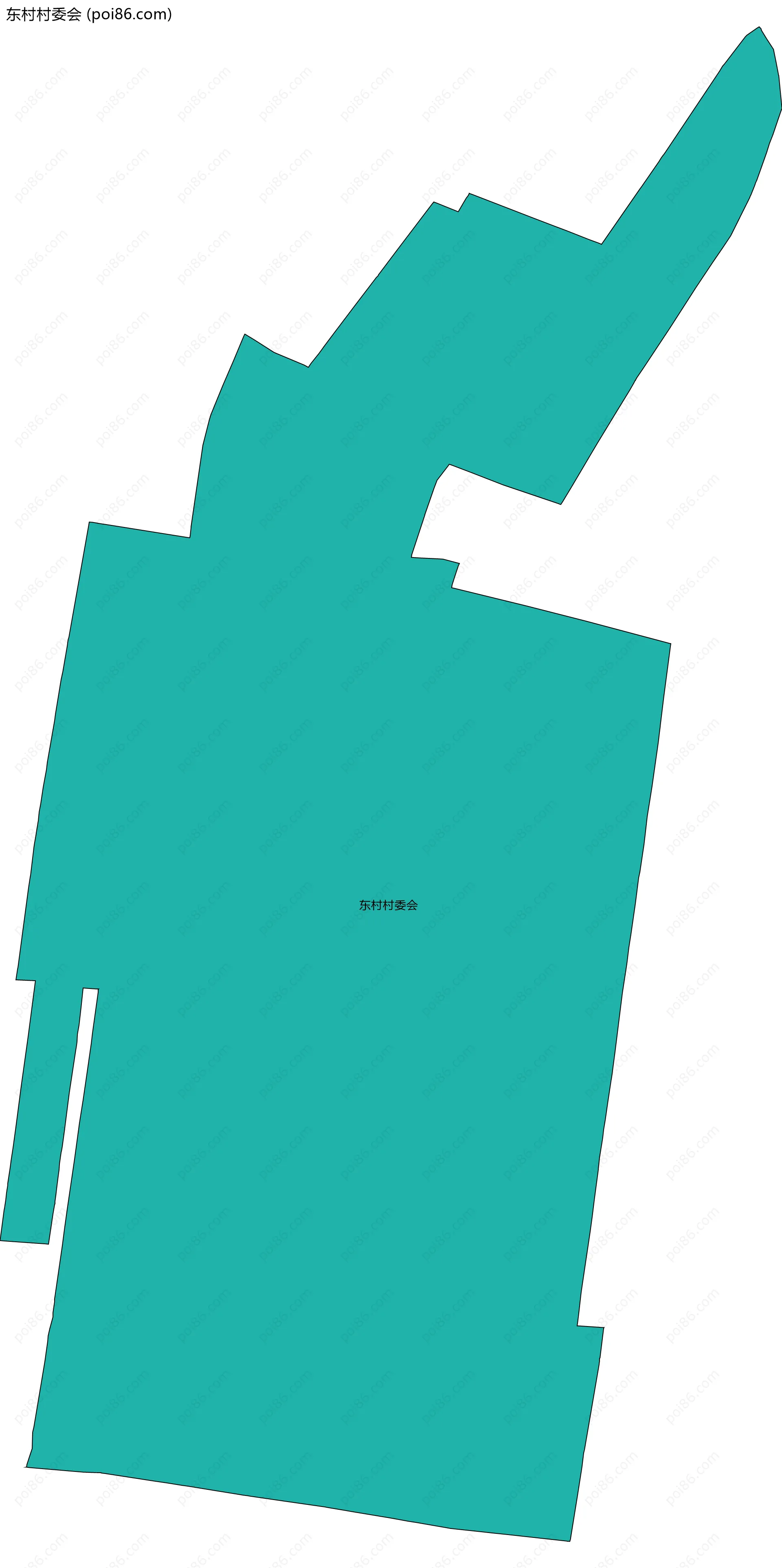 东村村委会边界地图