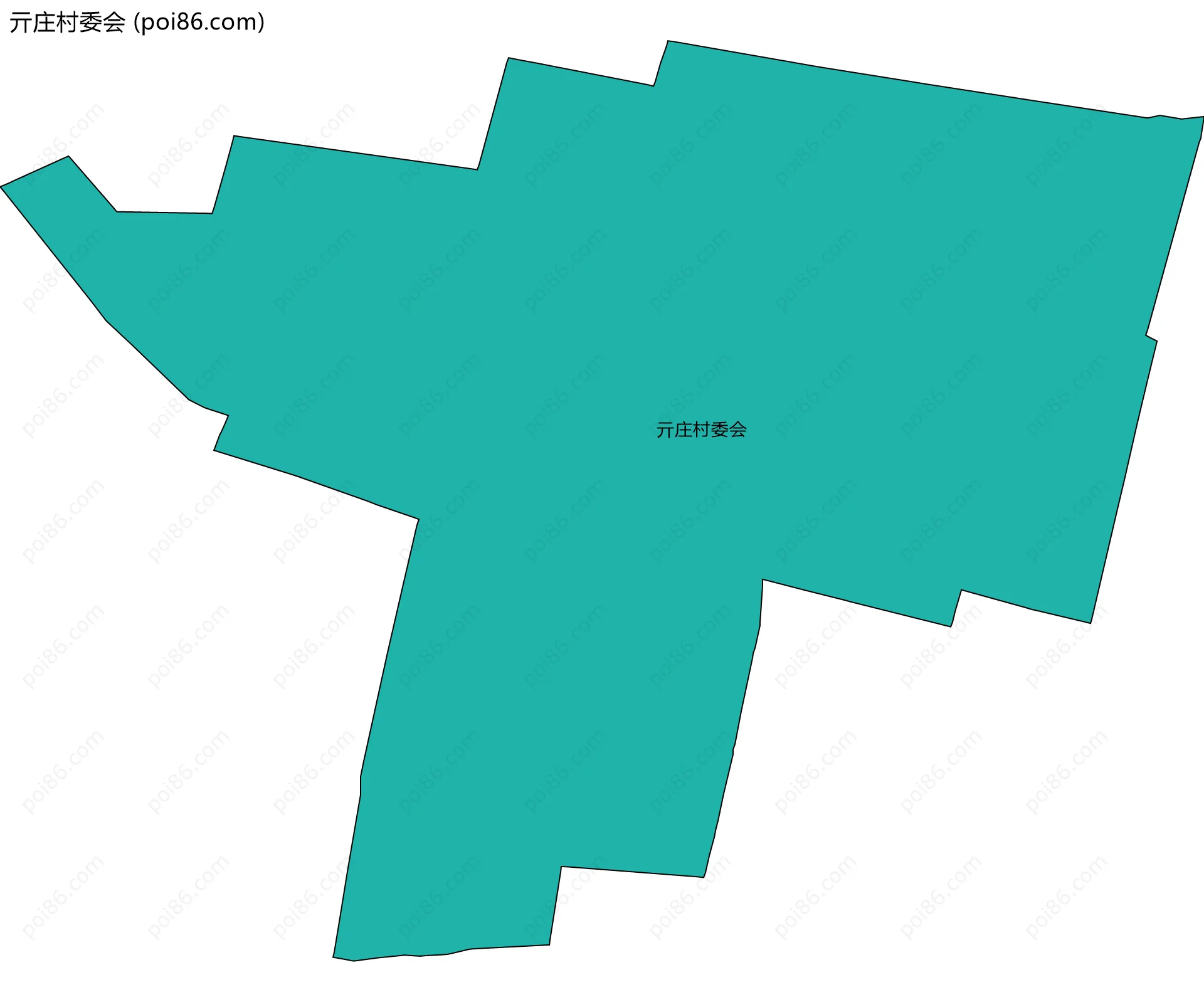 亓庄村委会边界地图
